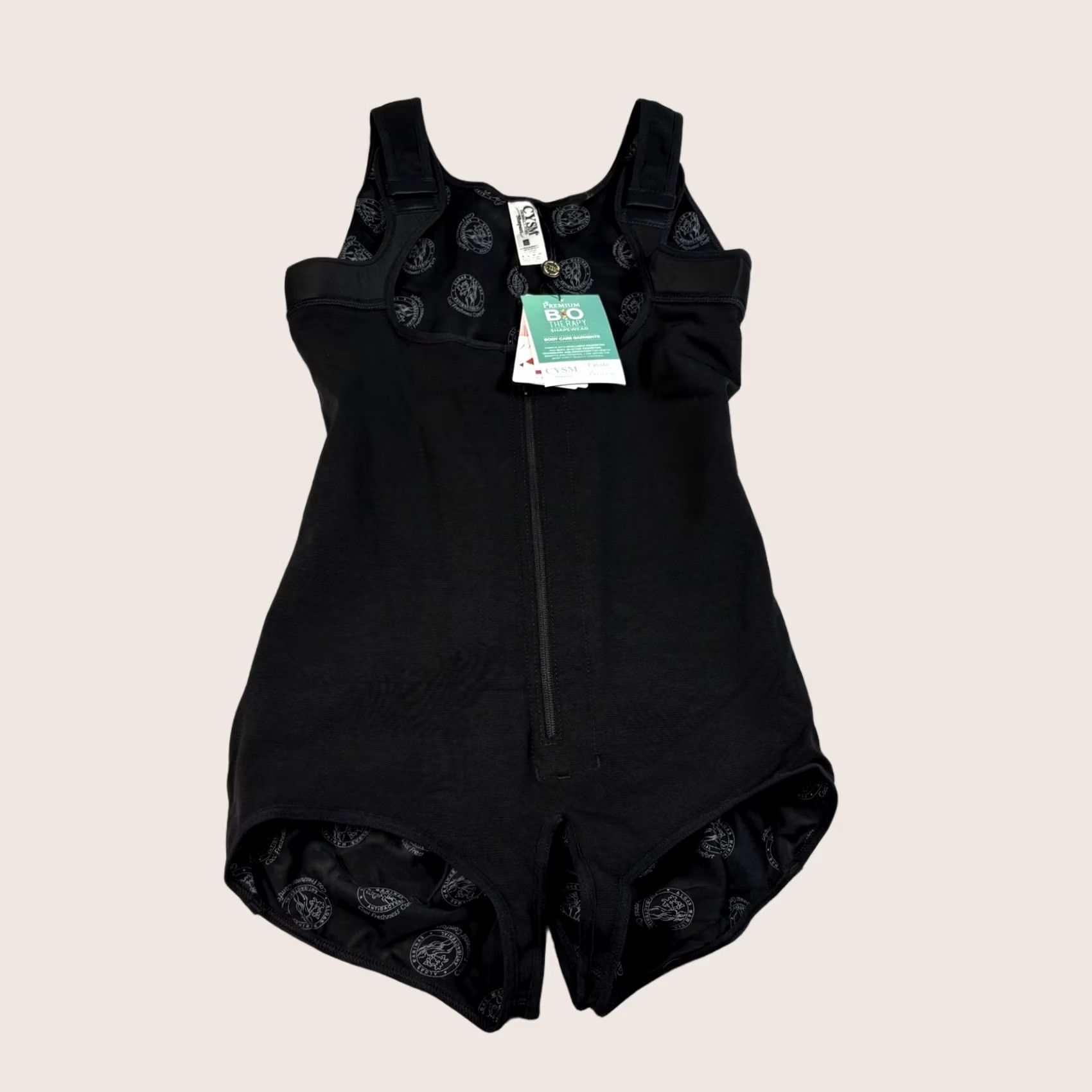Vintage Cysm Butt Lifting Bodysuit Womens M Black Shapewear BIO Therapy Extra Firm Compression 456 Size M / US 6-8 / IT 42-44 - 1 Thumbnail