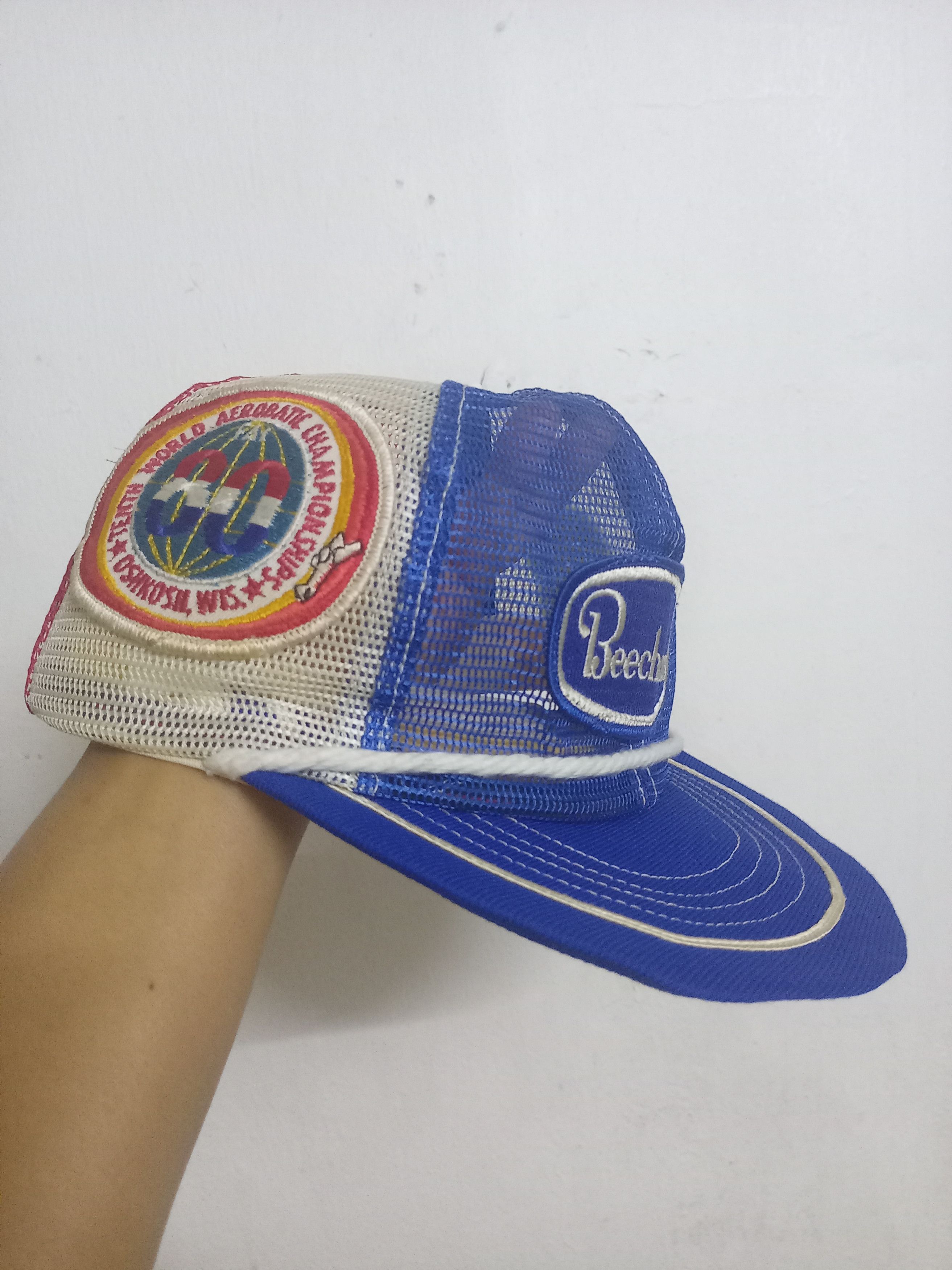 Vintage BEECHCRAFT MESH TRUCKER HAT Size ONE SIZE - 3 Thumbnail
