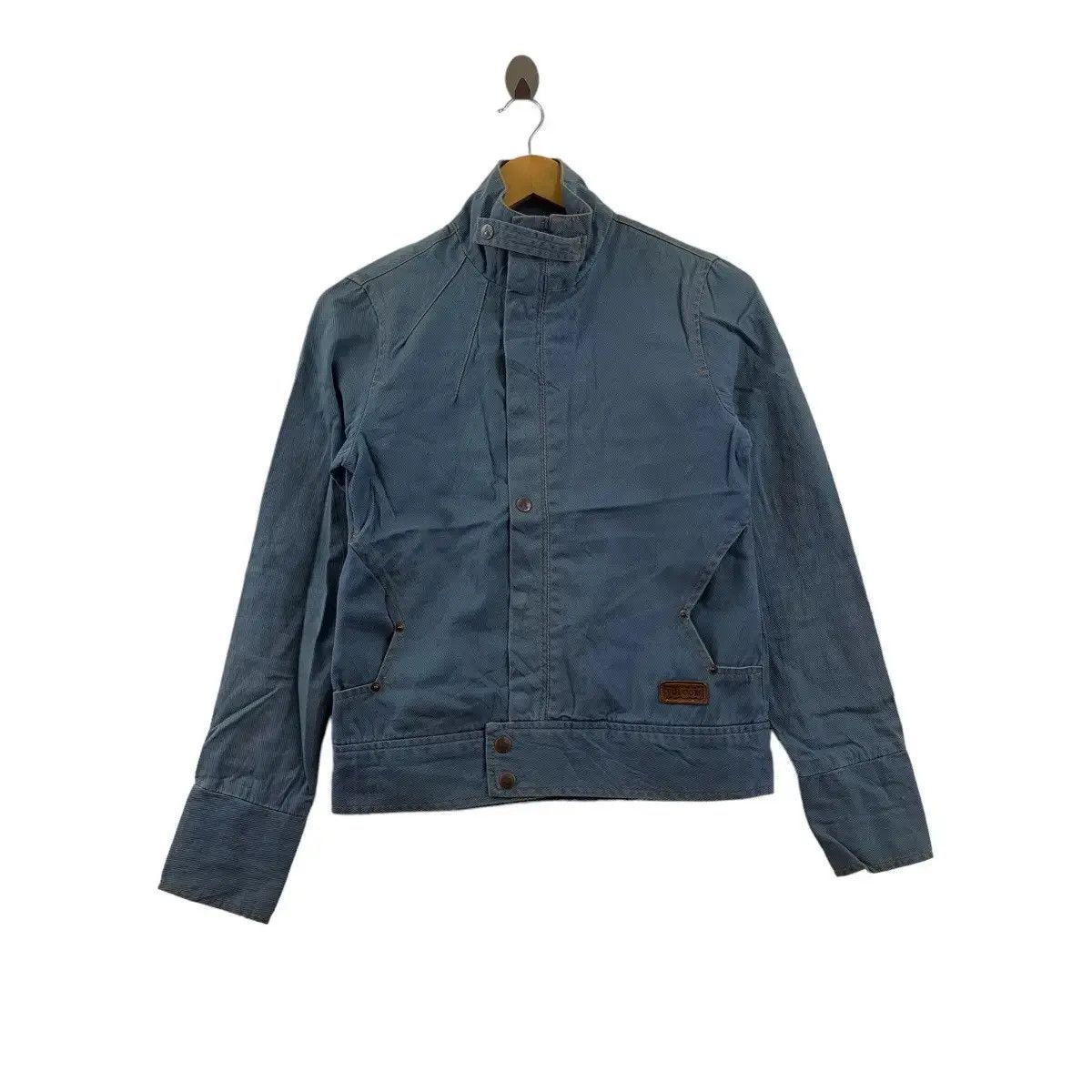 Vintage × Volcom Vintage VOLCOM SKATEBOARD Denim Jeans Motorcycle Jacket Size XS / US 0-2 / IT 36-38 - 1 Thumbnail