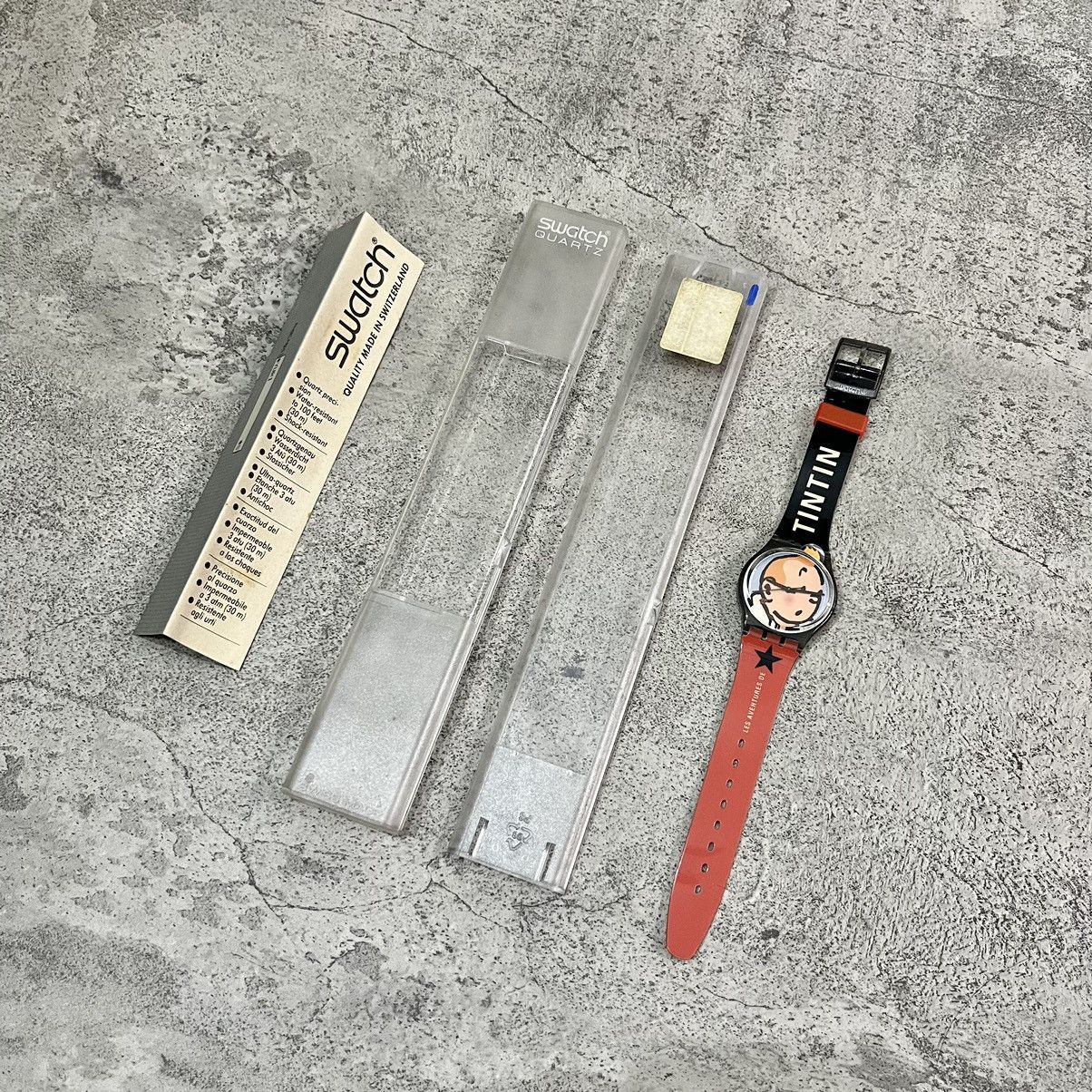 Designer × Swatch × Vintage Swatch Les Aventures De Tintin GM165 Watch Size ONE SIZE - 1 Thumbnail