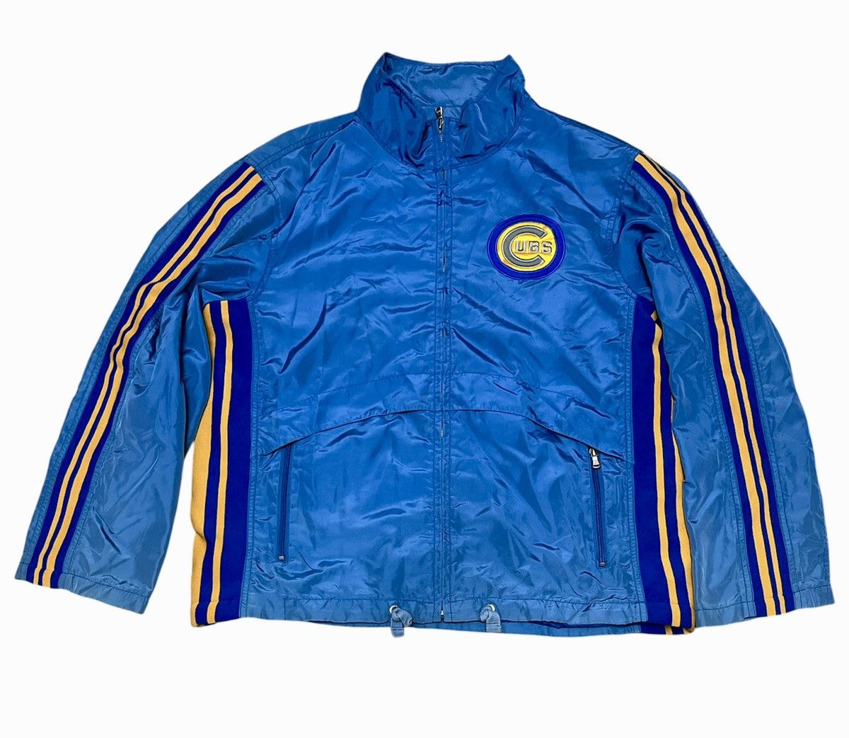MLB Vintage Chicago Cubs Satin Bomber Blue Jacket Size US L / EU 52-54 / 3 - 1 Thumbnail