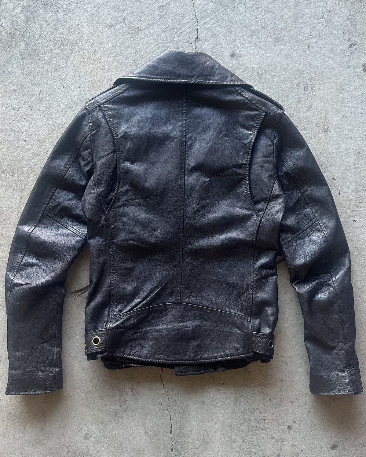 Japanese Brand G.O.A Pigskin Leather Riders Jacket *** Size US M / EU 48-50 / 2 - 4 Thumbnail