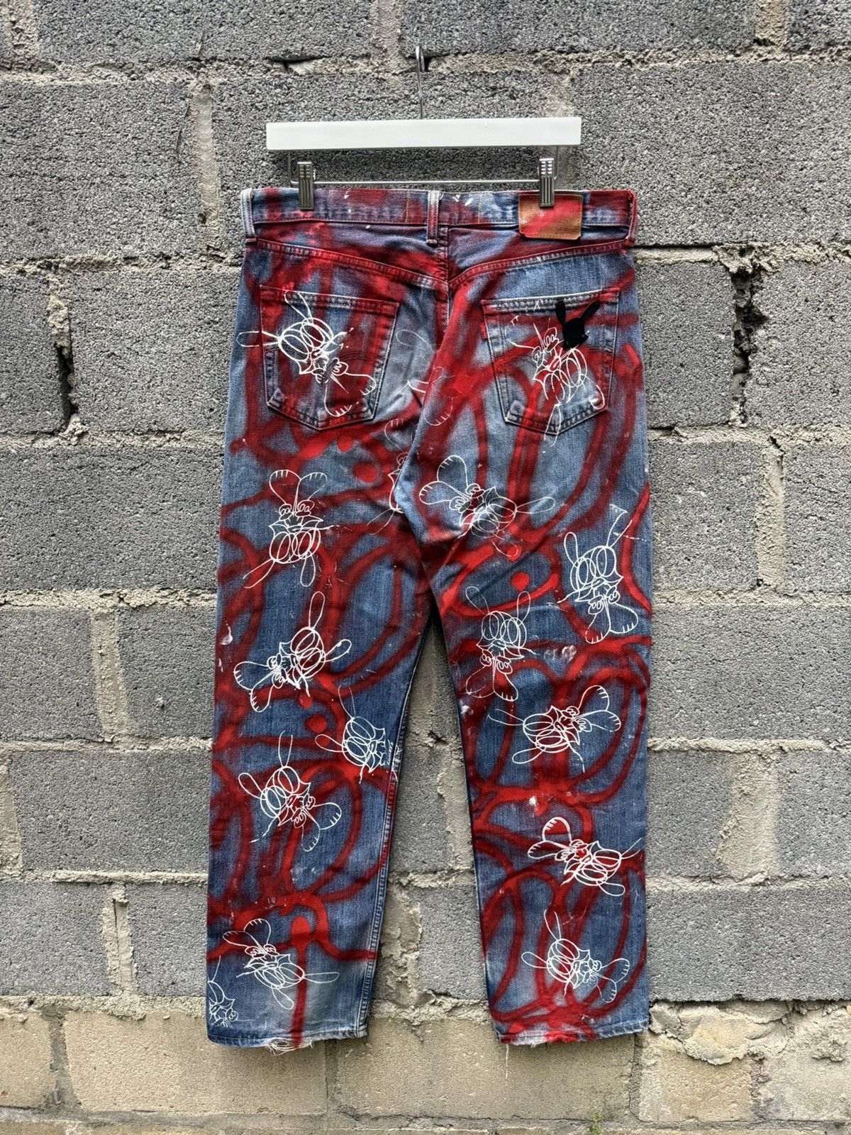 Skoloct Skoloct Spray Painted Bunny Denim Size US 36 / EU 52 - 2 Thumbnail