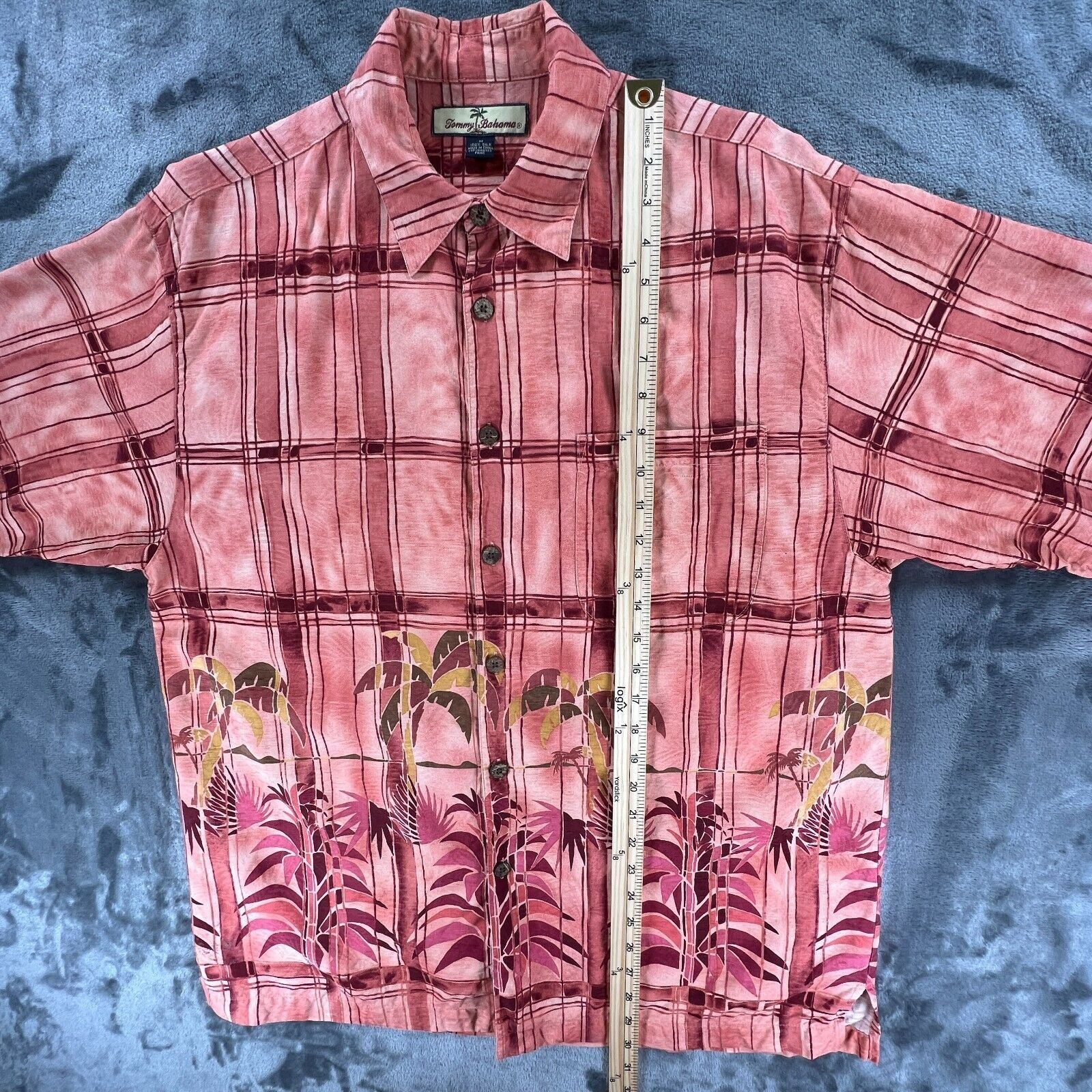 Tommy Bahama Tommy Bahama Men M Silk Linen Palm Trees Beach Summer Night Size US M / EU 48-50 / 2 - 8 Thumbnail