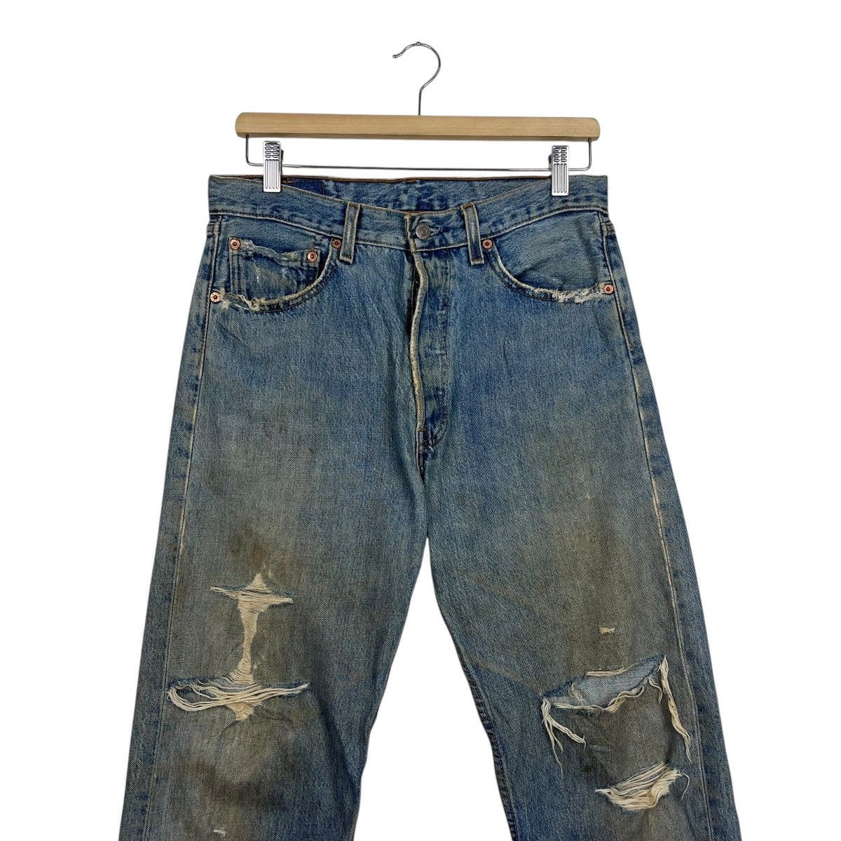 Levi's Vintage 90s Levis Lot 501 Distressed Denim Jeans Size US 30 / EU 46 - 3 Thumbnail