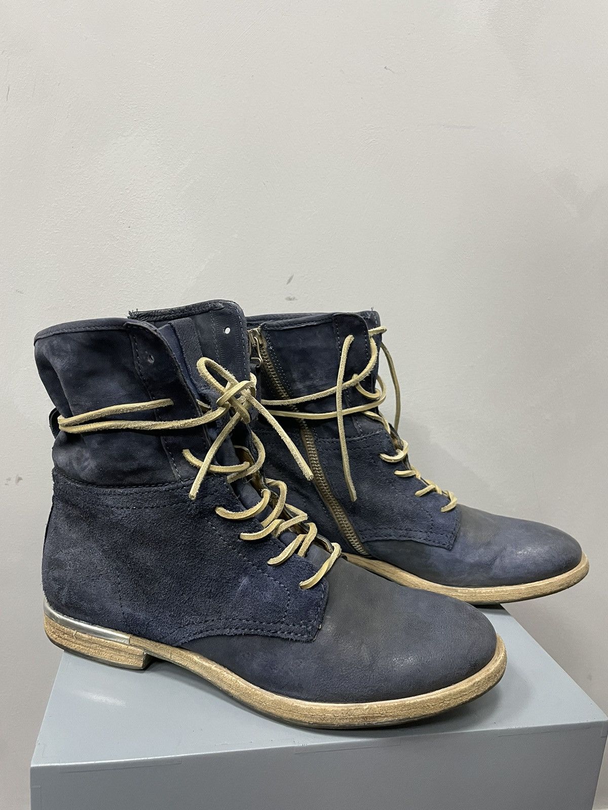 A.S.98 × Dirk Bikkembergs RARE AS 98 boots Vintage Ankle Boots Rick 1 Owens Vibe Size US 7.5 / EU 40-41 - 13 Thumbnail