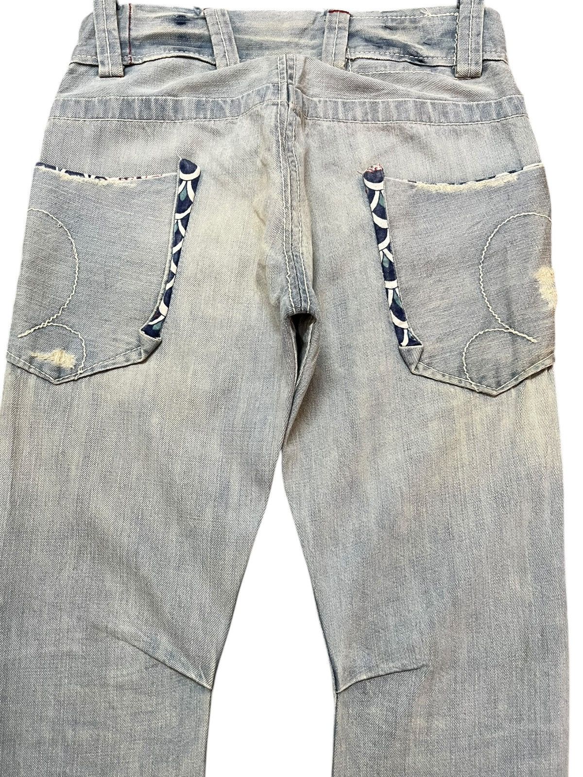MATiAS Vintage Matias Flare Faded Button Fly Curve Leg Denim Size US 30 / EU 46 - 6 Thumbnail