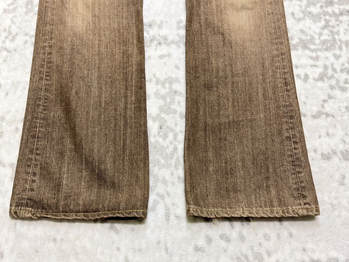 Edwin Vintage Edwin XV Brown Distressed Bootcut Flare Denim Jeans Size US 35 - 7 Thumbnail