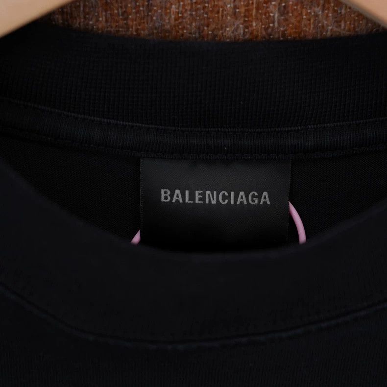 Balenciaga Balenciaga Tape cola black short-sleeved shirt Size US XS / EU 42 / 0 - 3 Thumbnail