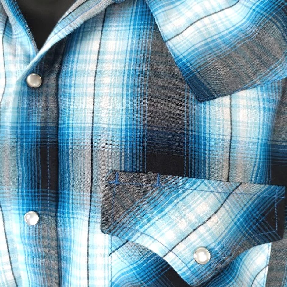 Vintage Ely Cattleman Western Shirt Mens Small Blue Cowboy Pearl Snap Shadow Plaid Shirt Mens Small Blue Cowboy Pearl Snap Shadow Plaid Size US S / EU 44-46 / 1 - 3 Thumbnail
