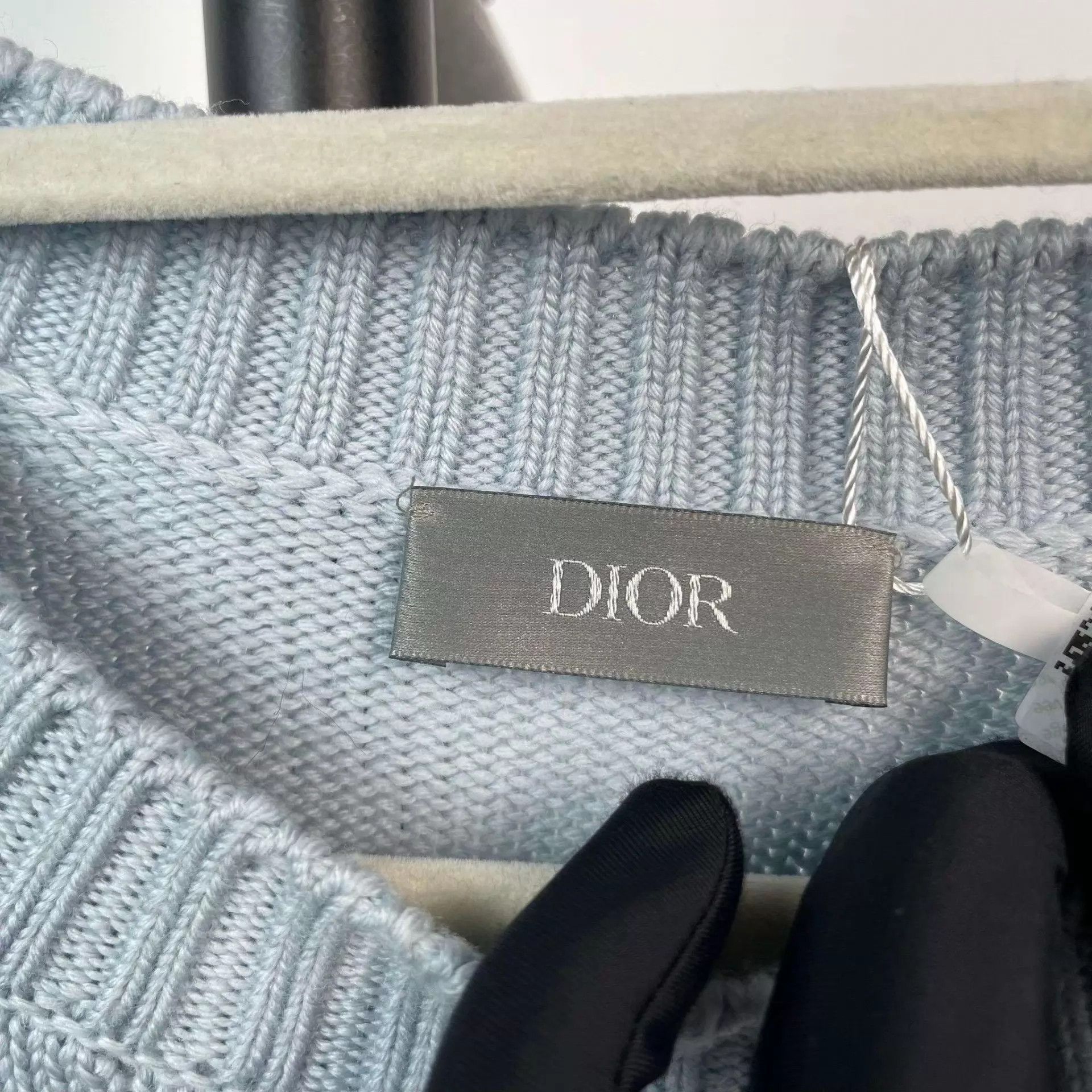 Dior Dior wool floral light blue M sweater Size M / US 6-8 / IT 42-44 - 4 Thumbnail