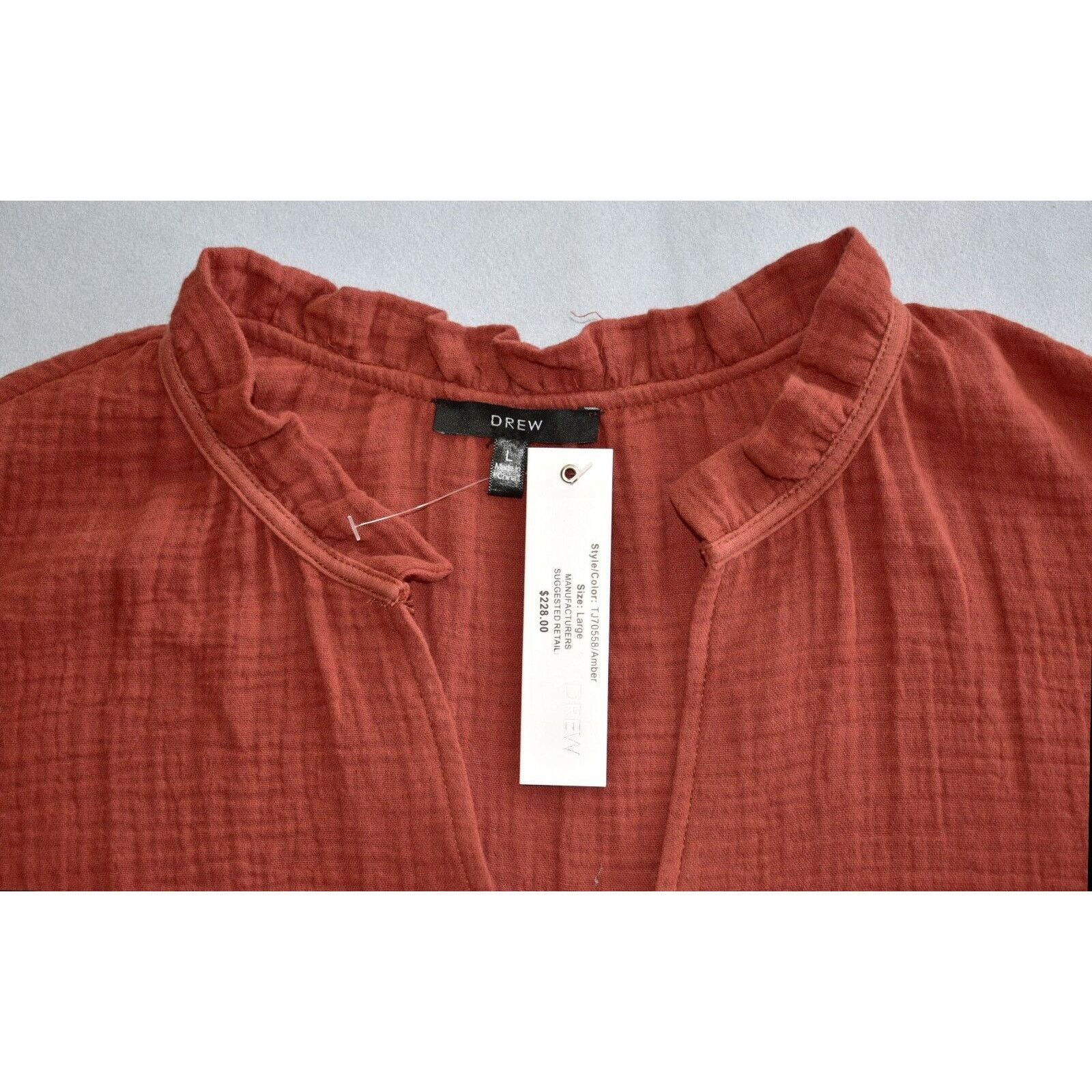 Anthropologie B5 NWT ANTHROPOLOGIE DREW Cotton Prairie Dress Size L $228 Size L / US 10 / IT 46 - 5 Thumbnail