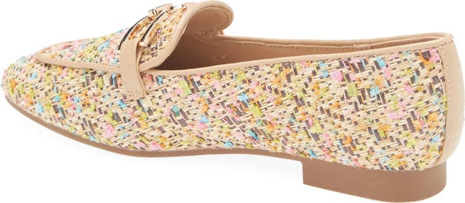 Elie Tahari Tahari Multicolor Tweed Loafers with Buckle Detail 7.5 Size US 7.5 / IT 37.5 - 2 Thumbnail