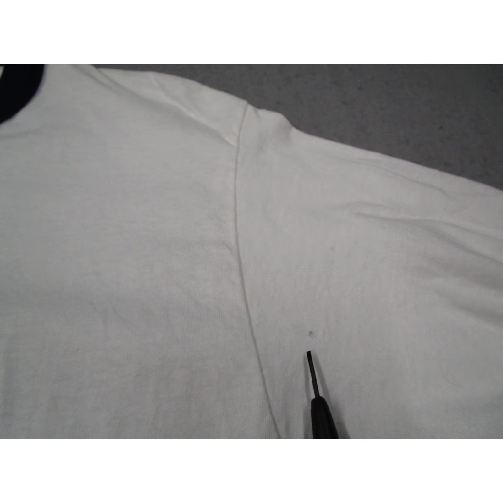 Tenderloin Tenderloin Mens White Short Sleeve T-Shirt Crew Neck Ringer Logo Made in USA 100% Cotton 2K Size US M / EU 48-50 / 2 - 5 Thumbnail