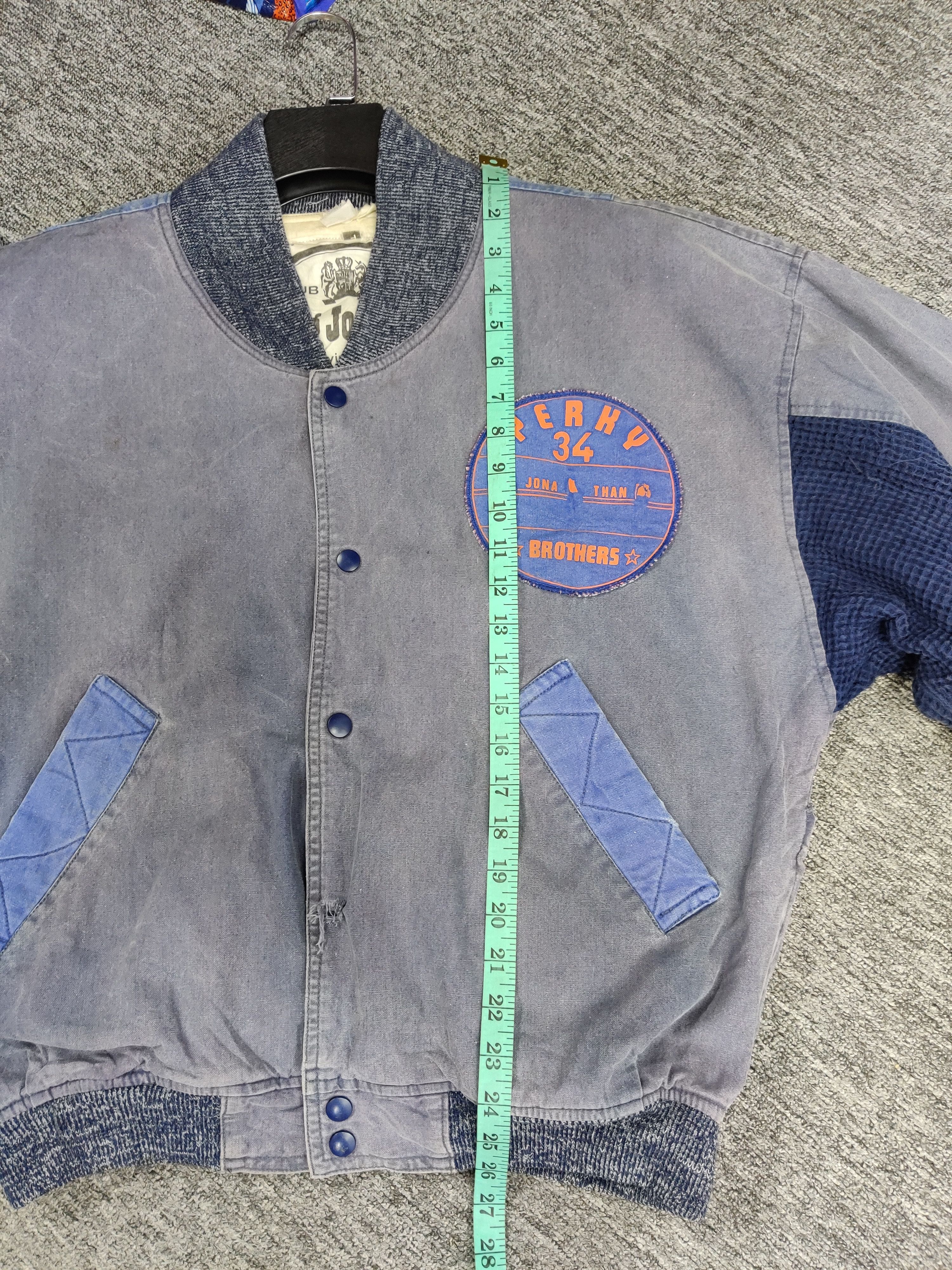 Japanese Brand Vintage King Jonathan Parachute Denim Bomber Jacket Size US XL / EU 56 / 4 - 17 Thumbnail