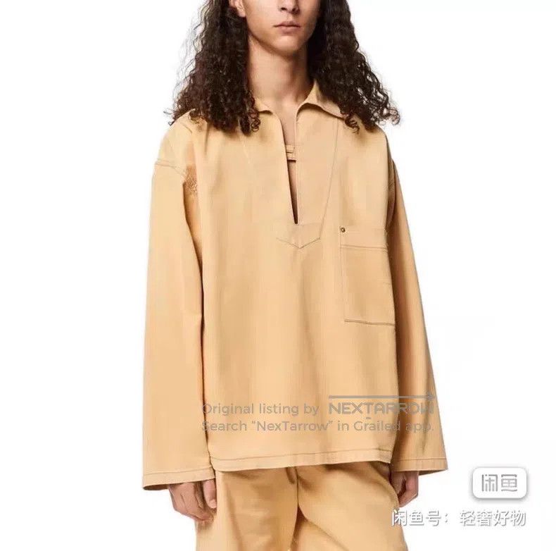 Loewe LOEWE Paulas Ibiza Series Long Sleeve Shirt with Chest Poc Size US L / EU 52-54 / 3 - 3 Thumbnail