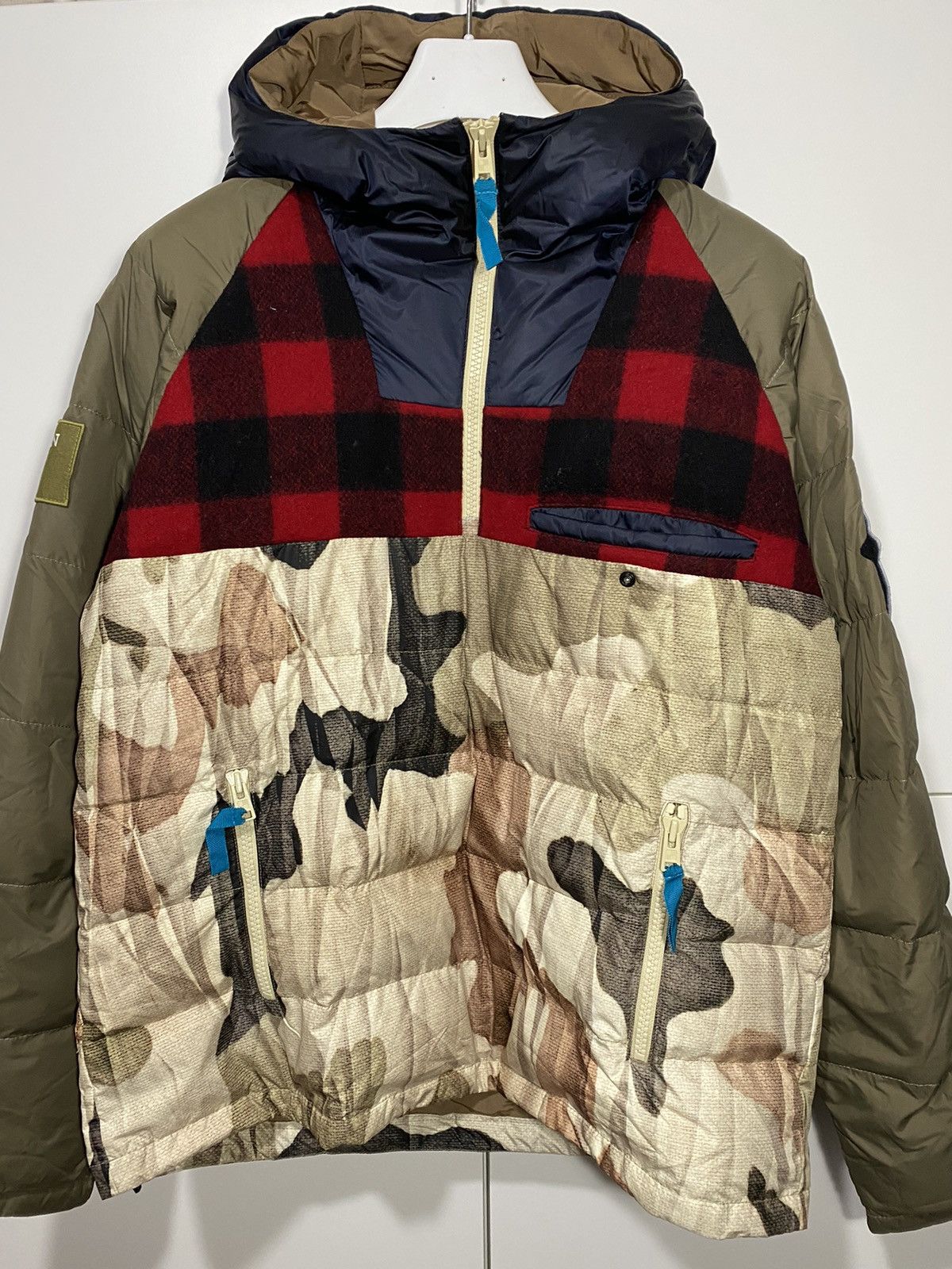 Woolrich Woolen Mills 🧥Woolrich X Griffin down jacket, size L, multi-color, used, Size US L / EU 52-54 / 3 - 5 Thumbnail