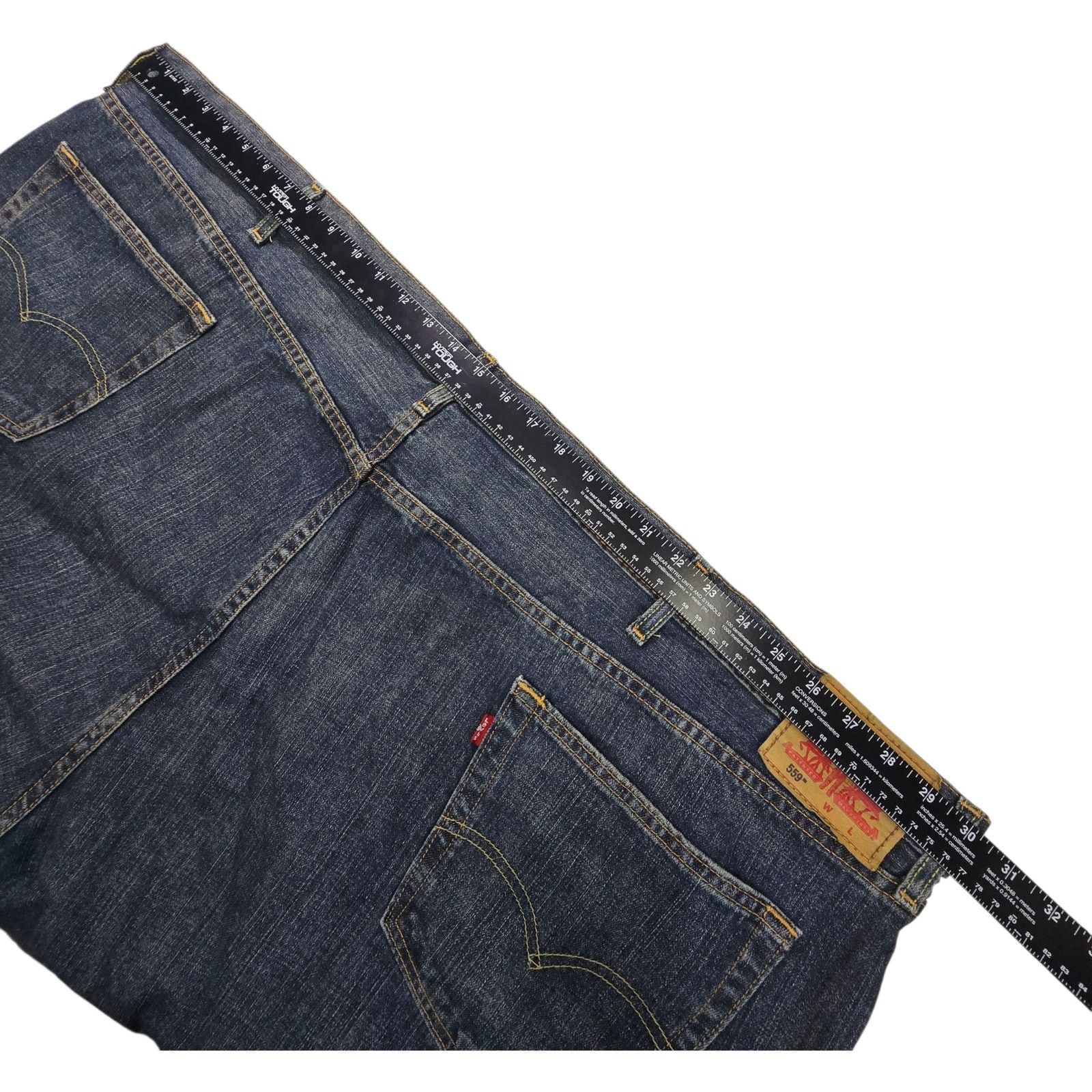 Levi's Levis 559 Mens 60 x 32 Blue Denim Medium Wash Jeans Red Tab Size US 44 / EU 60 - 4 Thumbnail