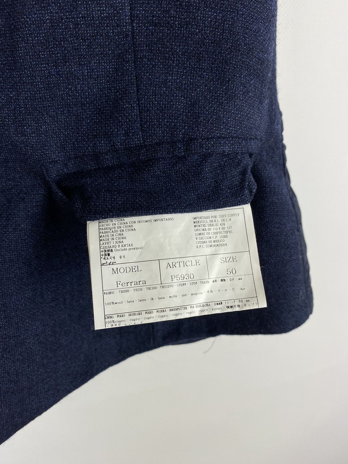 Suitsupply Suitsupply Ferrara men’s wool sleeveless suit vest waistcoat Size 40R - 14 Thumbnail