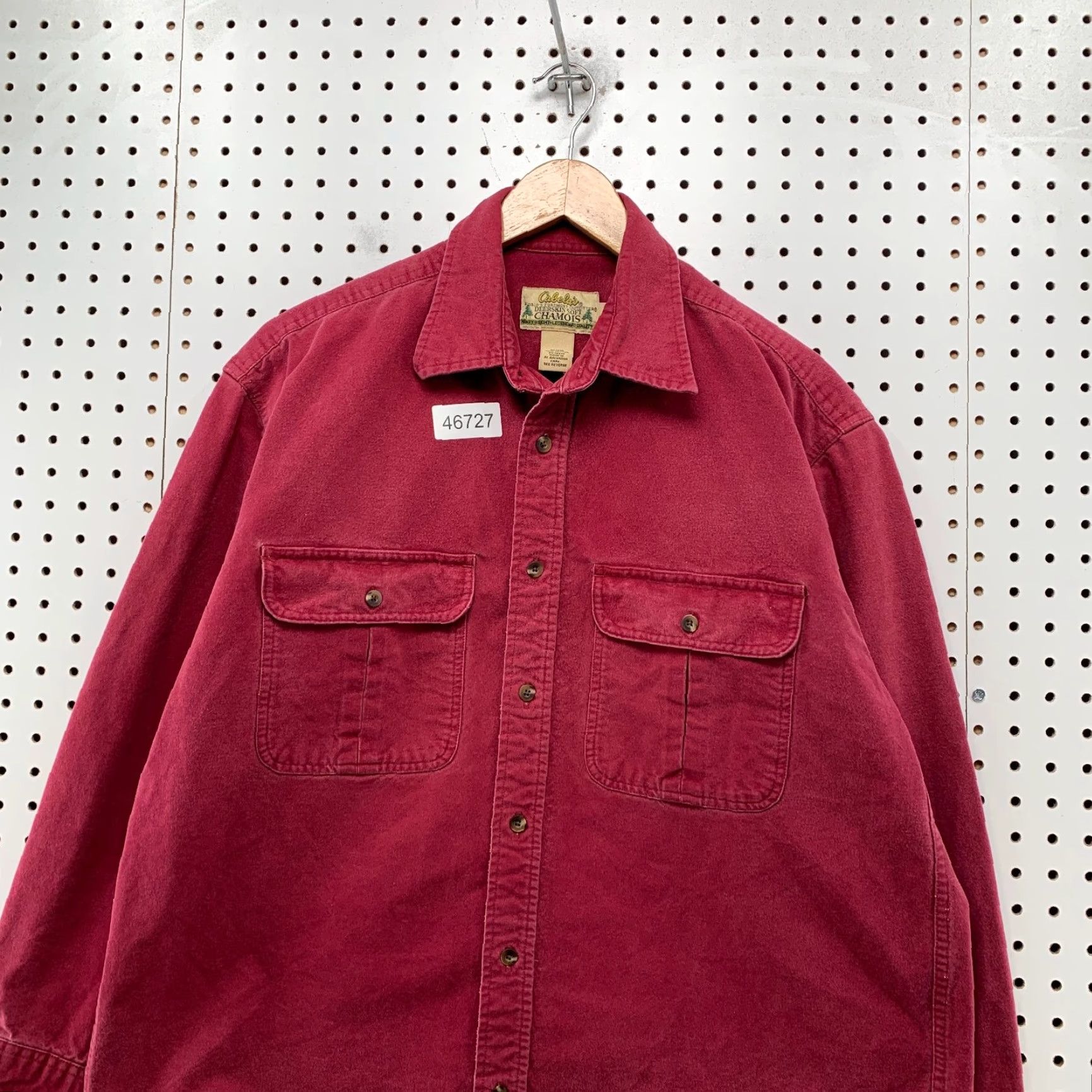 Vintage Cabela's Red Soft Chamois Heavy Button-Up Flannel Shirt L Men Regular Size Large Hunting Deer Vintage Size US L / EU 52-54 / 3 - 4 Thumbnail