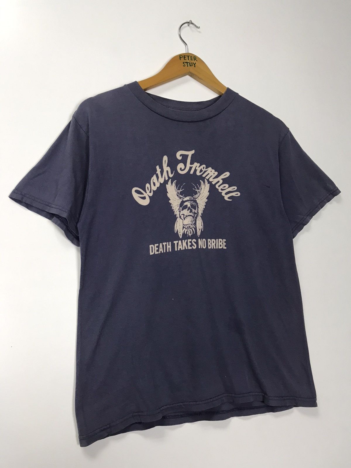 Tultex × Vintage Vintage Death from hell tee Size US L / EU 52-54 / 3 - 5 Thumbnail
