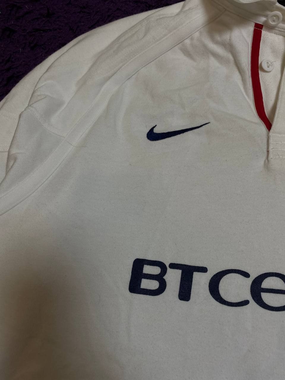 Nike Y2K white Long Sleeve Nike Vintage logo BTCELLNET Size US M / EU 48-50 / 2 - 6 Thumbnail