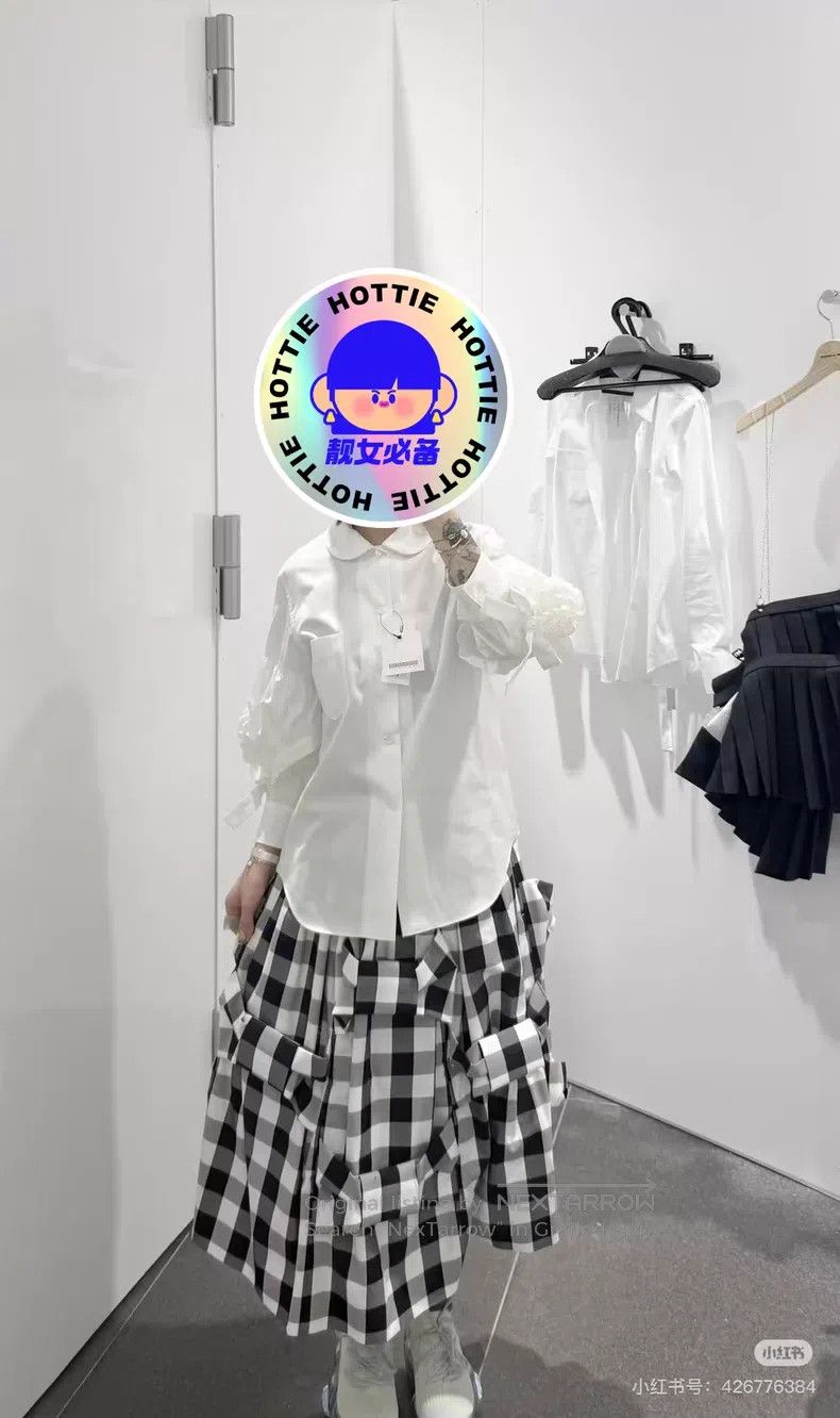 Comme des Garcons Comme des Garcons size XS Bow tie plaid half skirt Size 23" - 9 Thumbnail