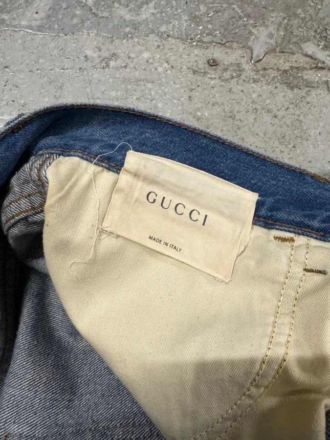 Gucci 2016 Gucci Snake Emboired Denim Jeans Size US 30 / EU 46 - 9 Thumbnail