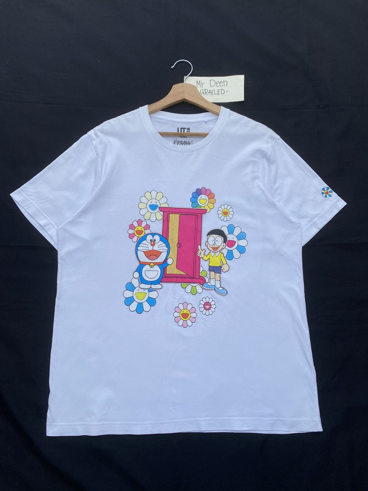 Takashi Murakami × Uniqlo Rare Uniqlo x Takashi Murakami Doraemon White Tshirt Size US XL / EU 56 / 4 - 2 Thumbnail
