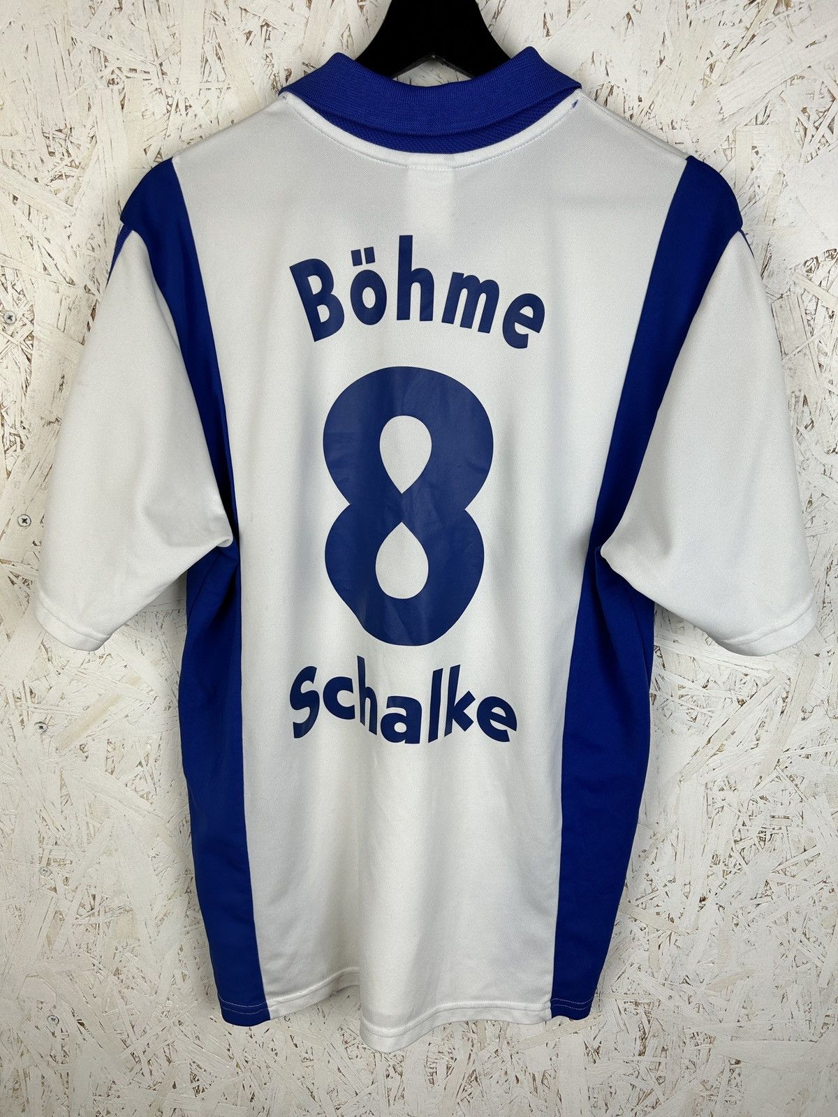 Adidas 00s Adidas Schalke 04 #8 Bohme 2001/02 Third Kit Jersey ~L Size US L / EU 52-54 / 3 - 1 Thumbnail