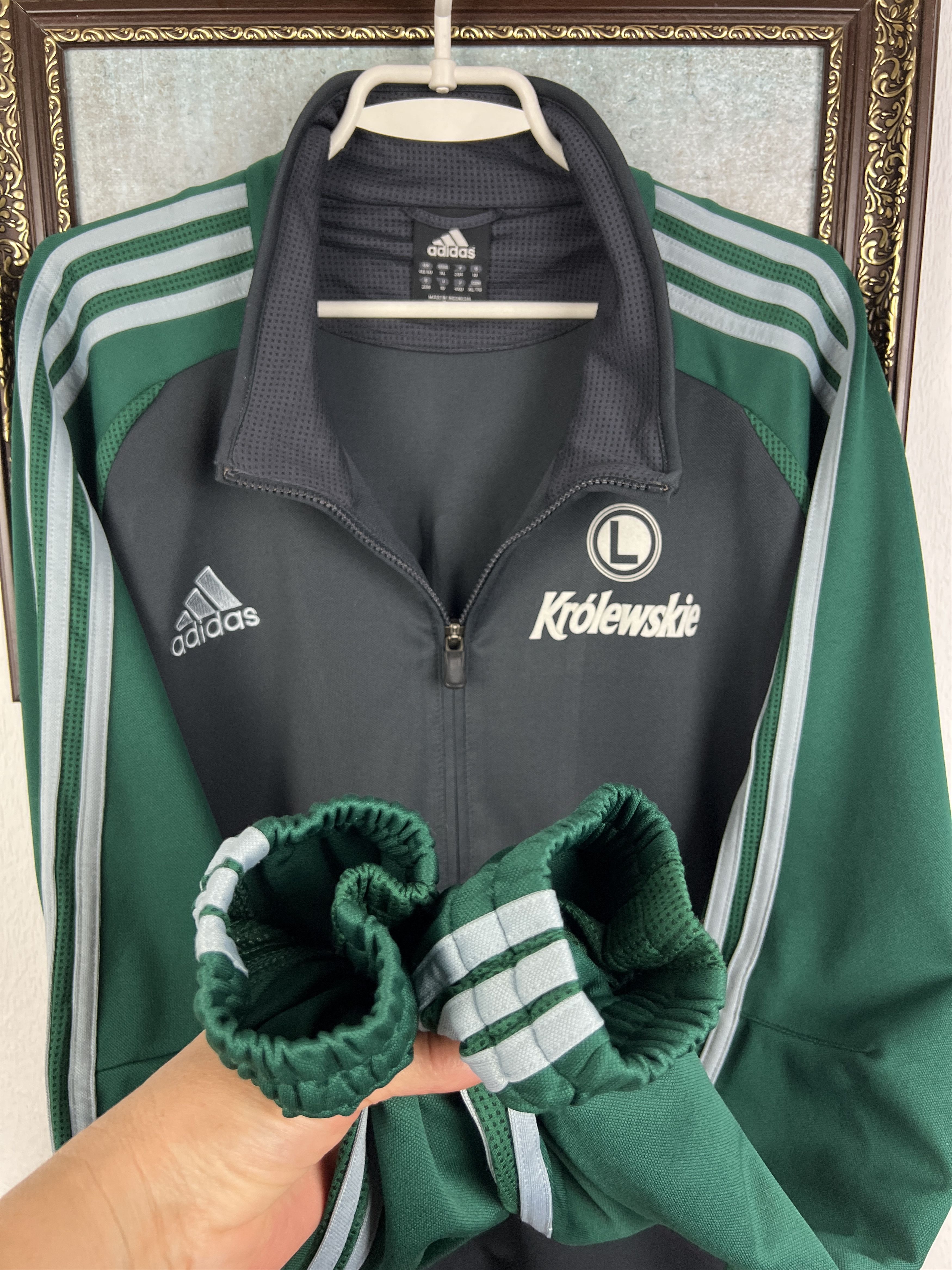 Adidas Vintage Adidas Legia Warsaw Football Jacket Soccer Track Top Size US XXL / EU 58 / 5 - 7 Thumbnail