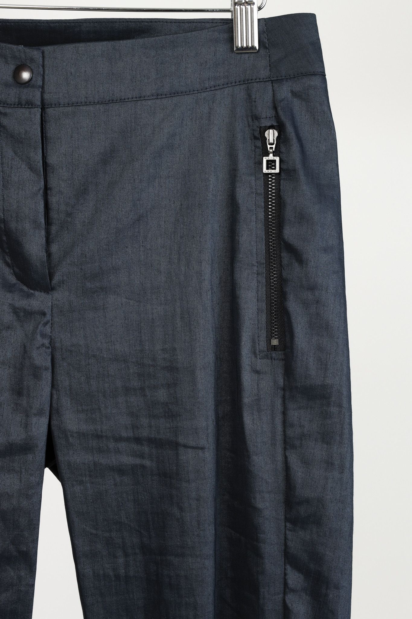 Sarah Pacini Sarah Pacini Navy Linen Tech Pant Size 29" - 5 Thumbnail