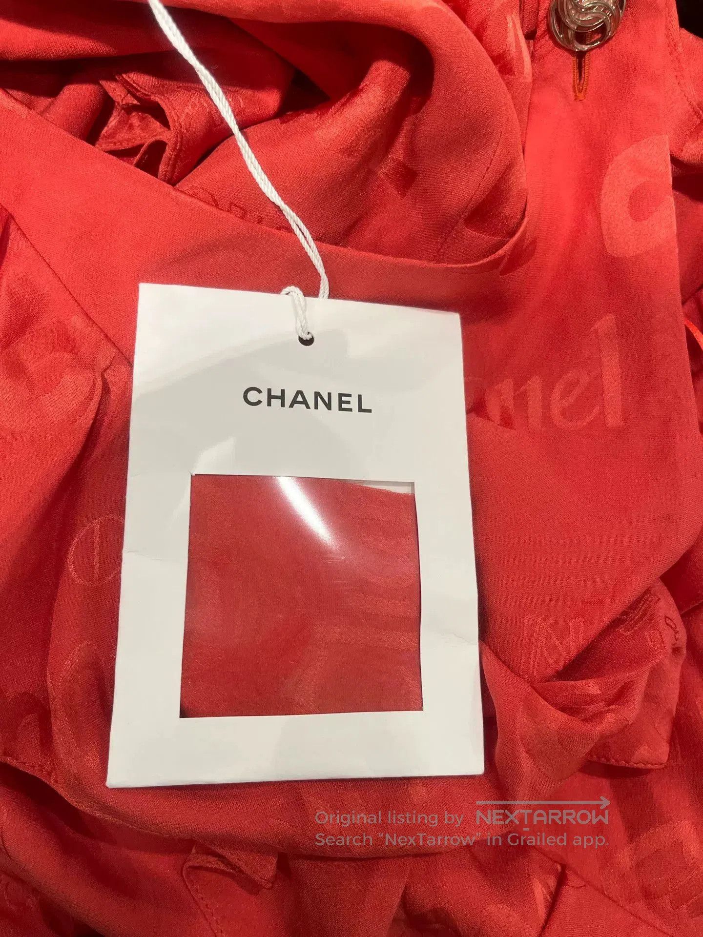 Chanel Chanel 22P Watermelon Red Silk Dress. Size US M / EU 48-50 / 2 - 4 Thumbnail