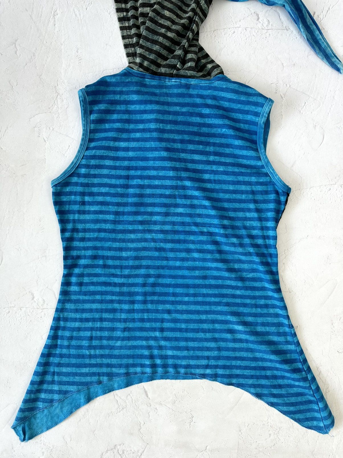 If Six Was Nine Vintage Stripped Blue Hooded Top Size US M / EU 48-50 / 2 - 8 Thumbnail