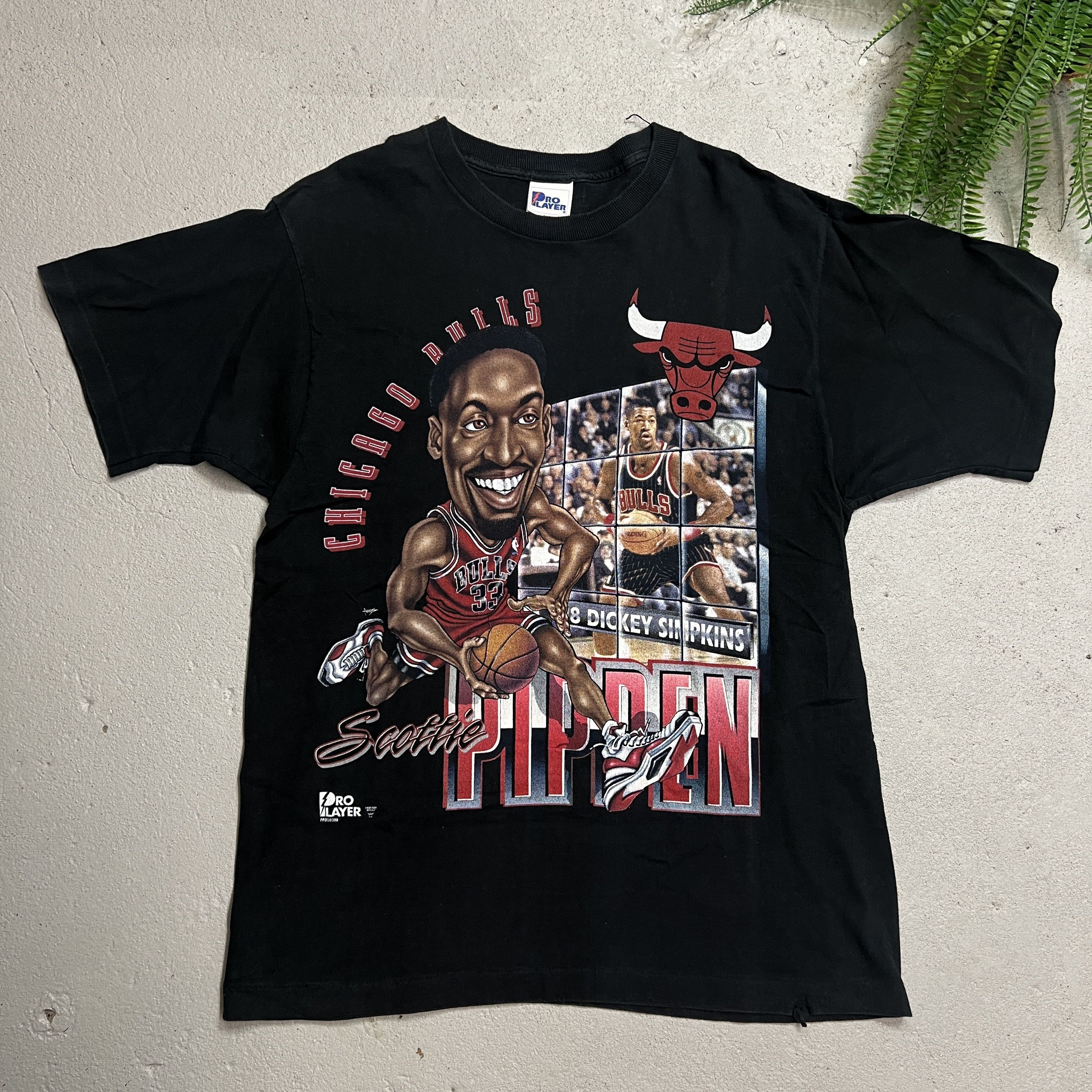 NBA × Vintage Vintage 1990s Scottie Pippen Chicago Bulls Pro Player Tee Size US XL / EU 56 / 4 - 2 Thumbnail