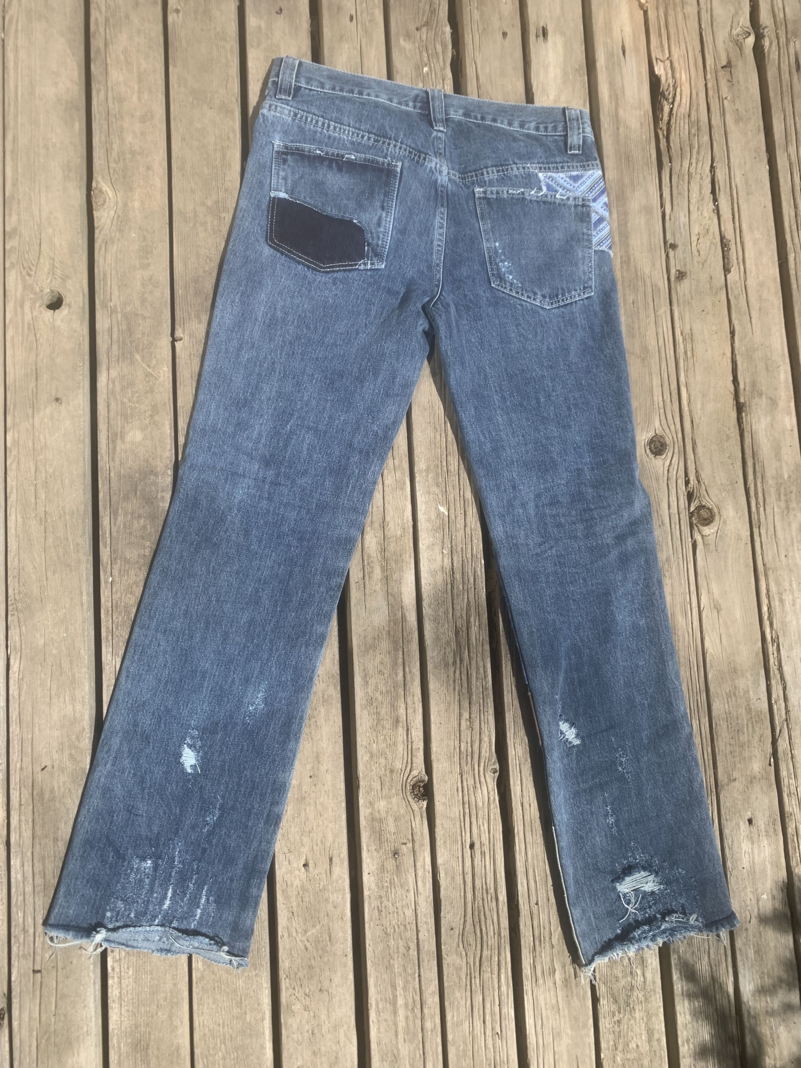 Jaded London Men's Patchwork Bootcut fit Jeans W32 L34 Size US 32 / EU 48 - 2 Thumbnail