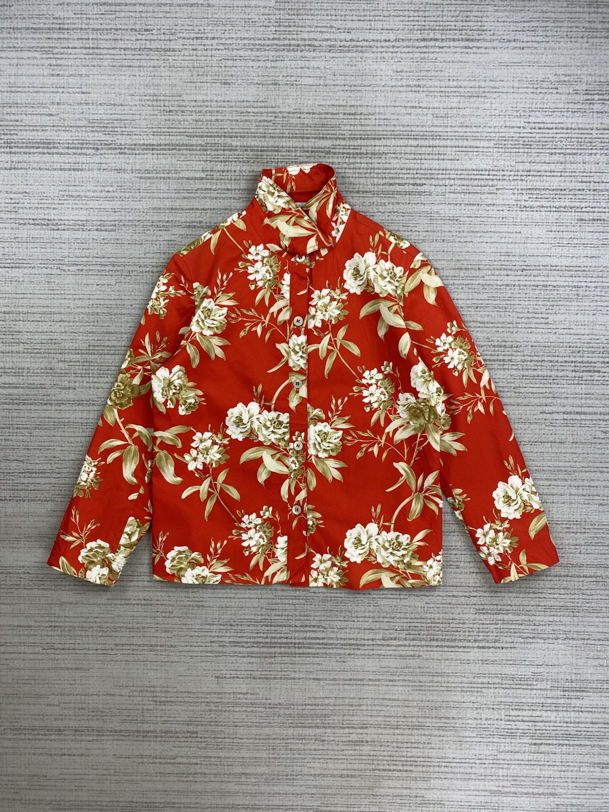 Designer × Japanese Brand × Vintage Vintage Bernard Zins France Full Printed Woman Blouse Size M / US 6-8 / IT 42-44 - 5 Thumbnail