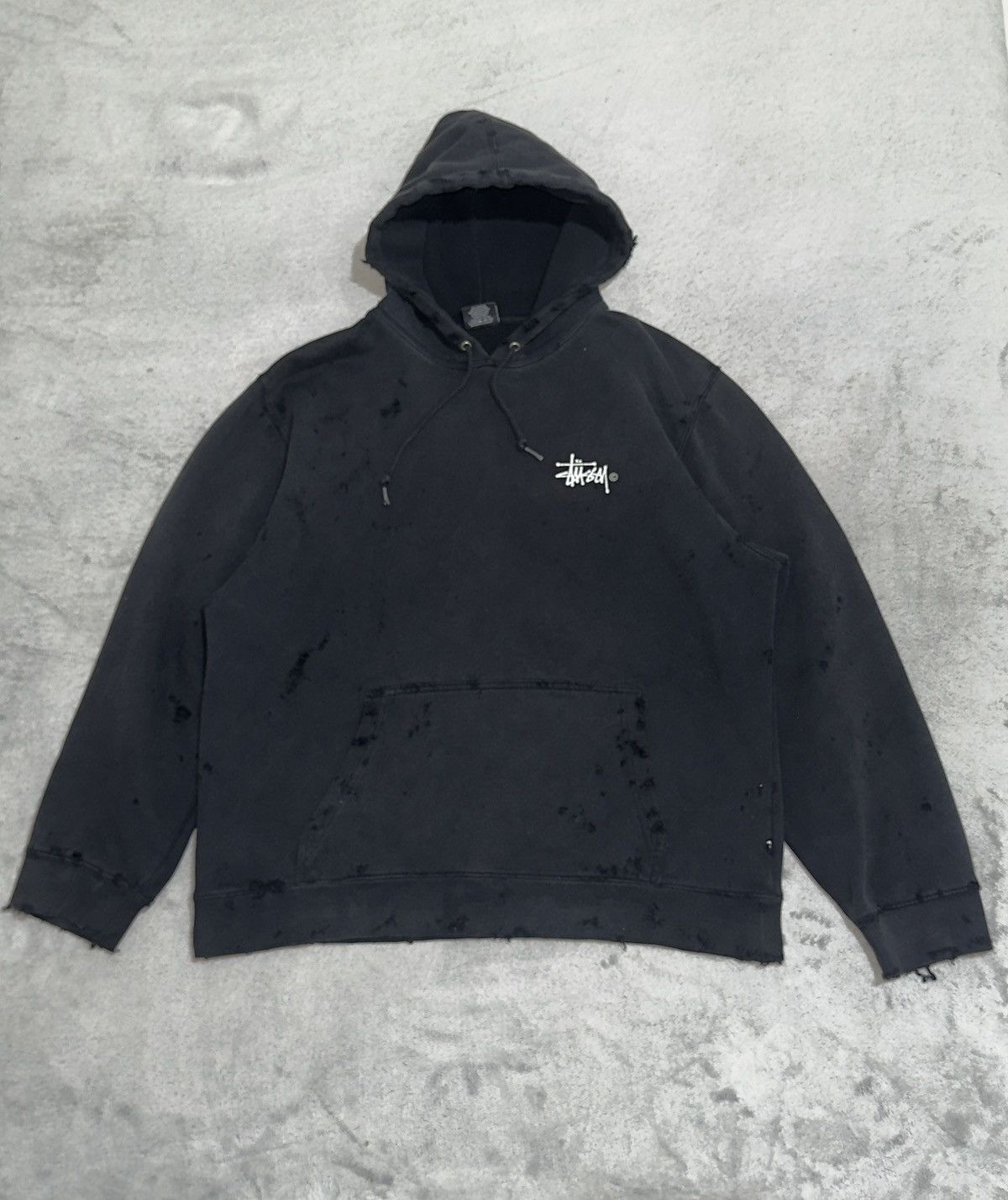 Stussy Hoodie Stussy 🔥🤯 2010s vintage trashed hoodie Size US L / EU 52-54 / 3 - 2 Thumbnail