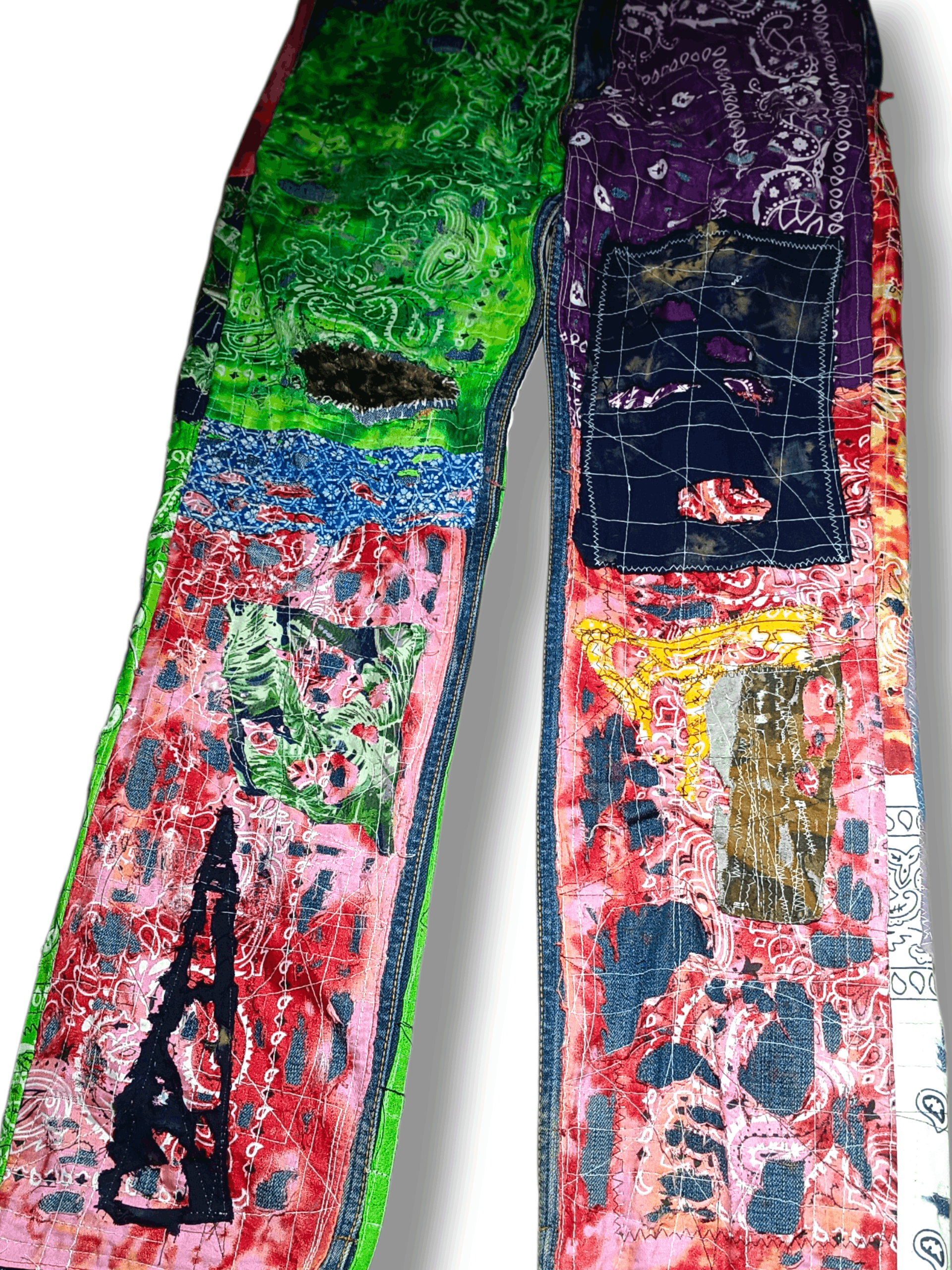Undercover Boro Sashiko Jeans Custom Size US 32 / EU 48 - 5 Thumbnail