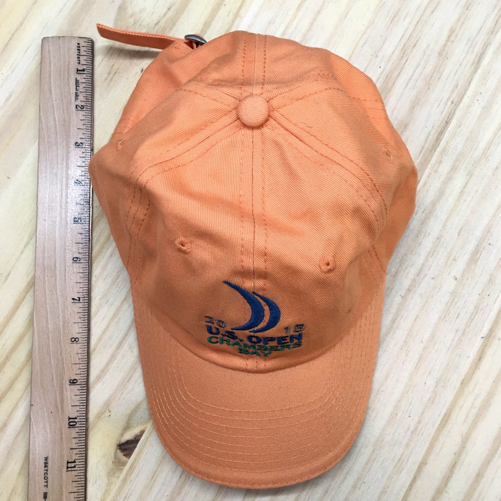 Vintage USGA Dad Baseball Cap Mens One Size Orange Adjustable Lightweight Canvas Cotton Hat Size ONE SIZE - 3 Thumbnail