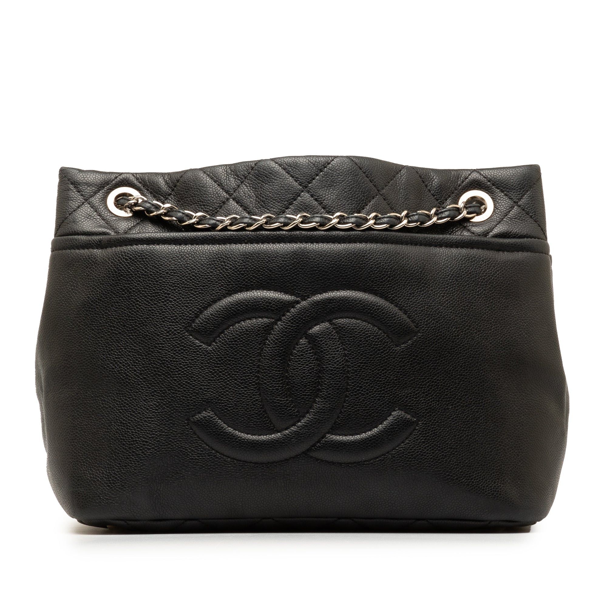 image of Chanel Timeless Cc Caviar Soft Shopping Tote Tote Bag in Black, Women's