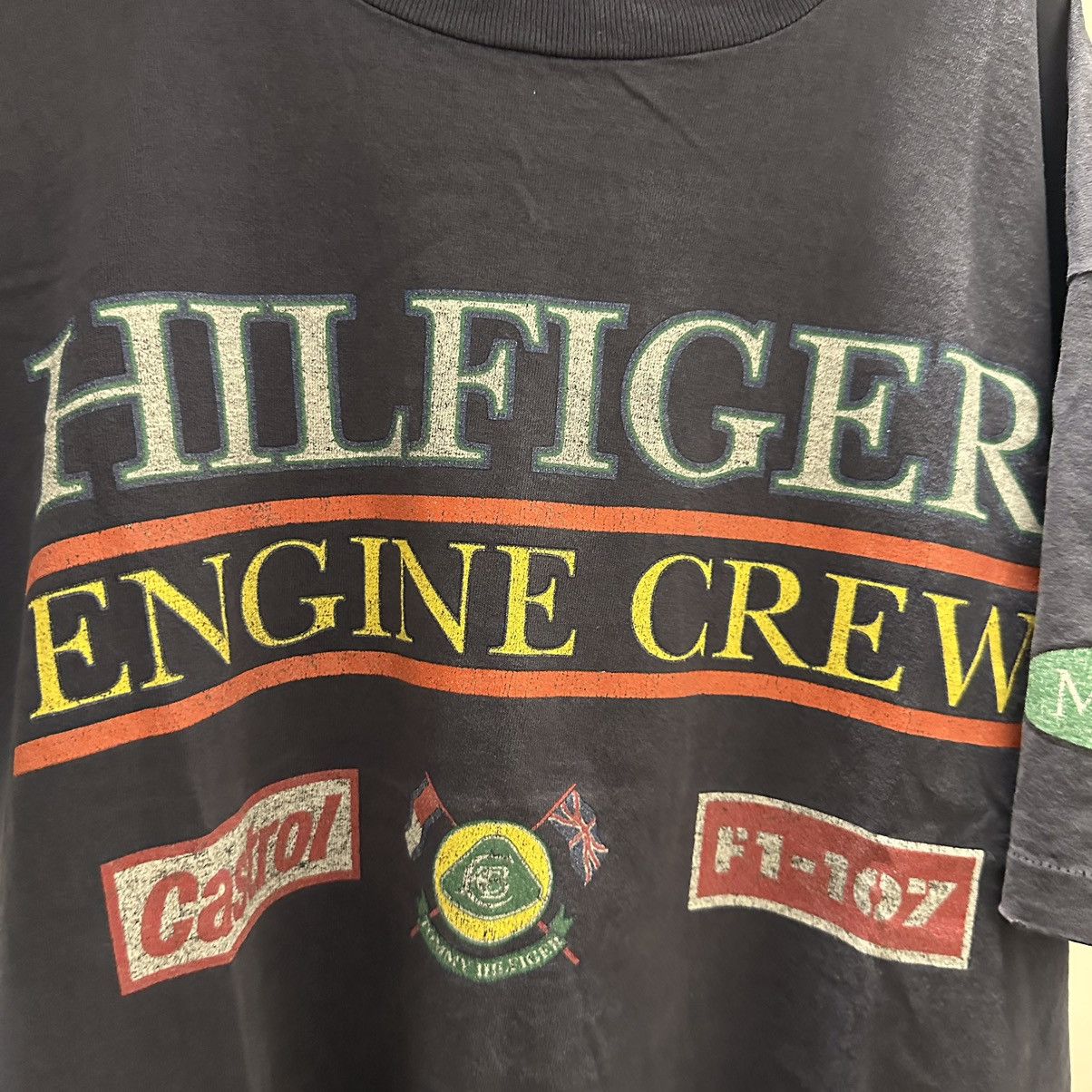 Tommy Hilfiger × Vintage HILFIGER ENGINE CREW Size US L / EU 52-54 / 3 - 5 Thumbnail