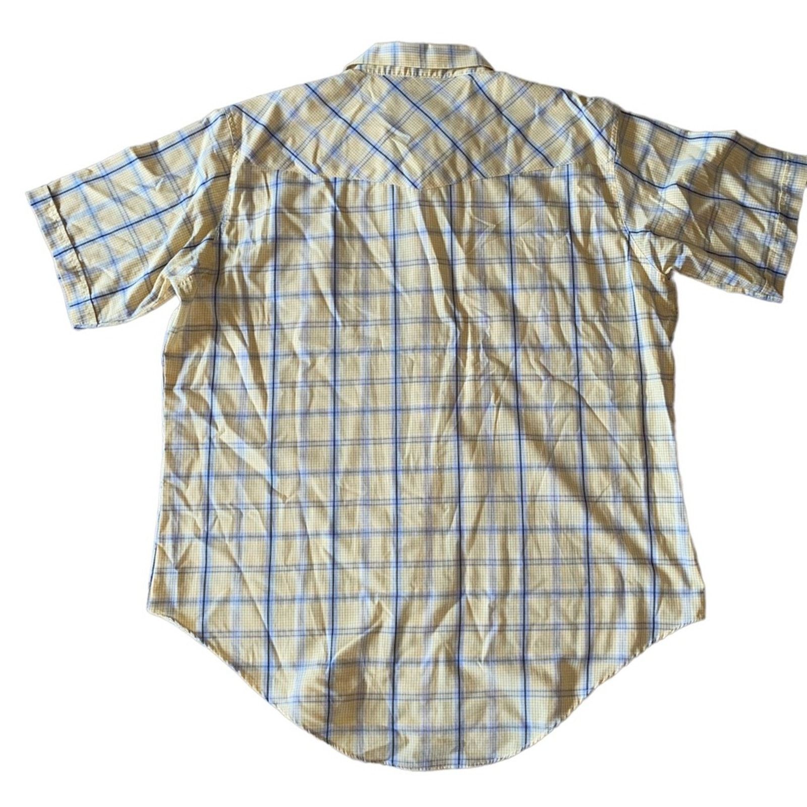 Vintage Ely Cattleman Tall Man Vintage Plaid Pearl Snap Shirt 2XLT Size US XXL / EU 58 / 5 - 2 Thumbnail