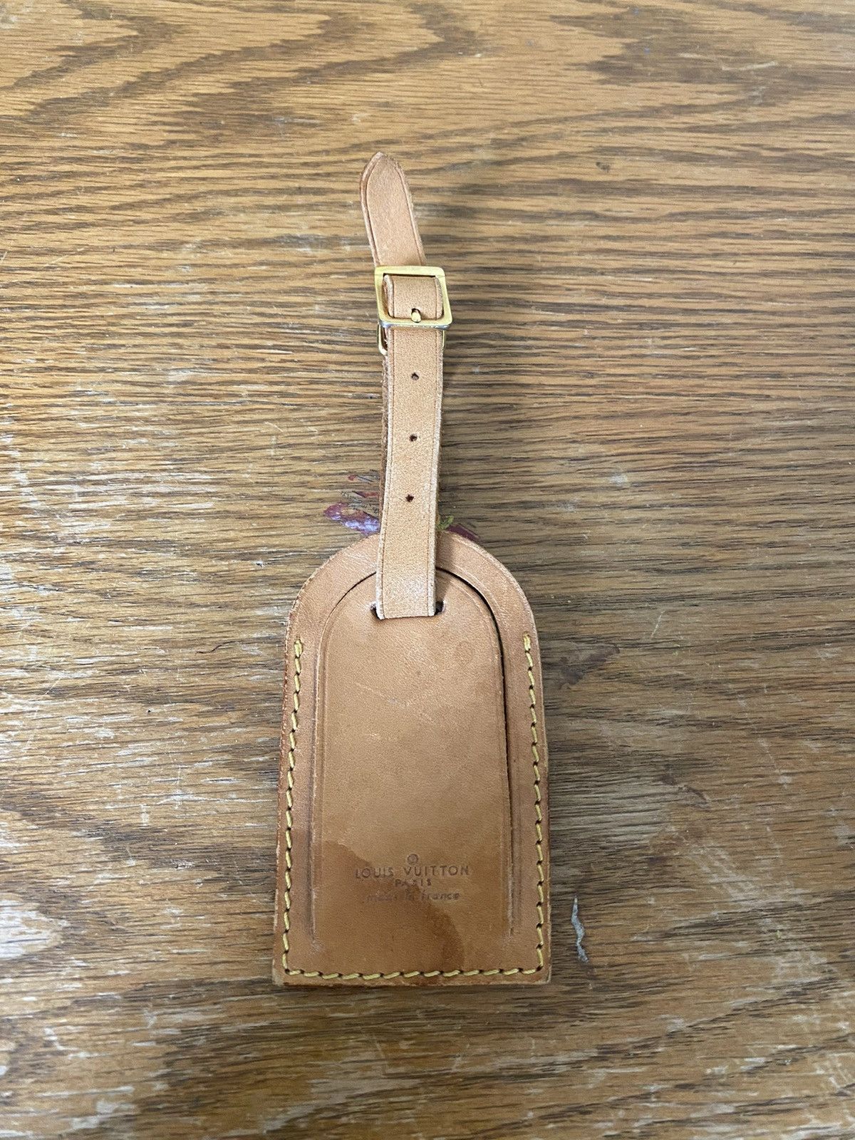 Louis Vuitton Louis Vuitton vachetta leather luggage ID tag name tag Size ONE SIZE - 1 Thumbnail