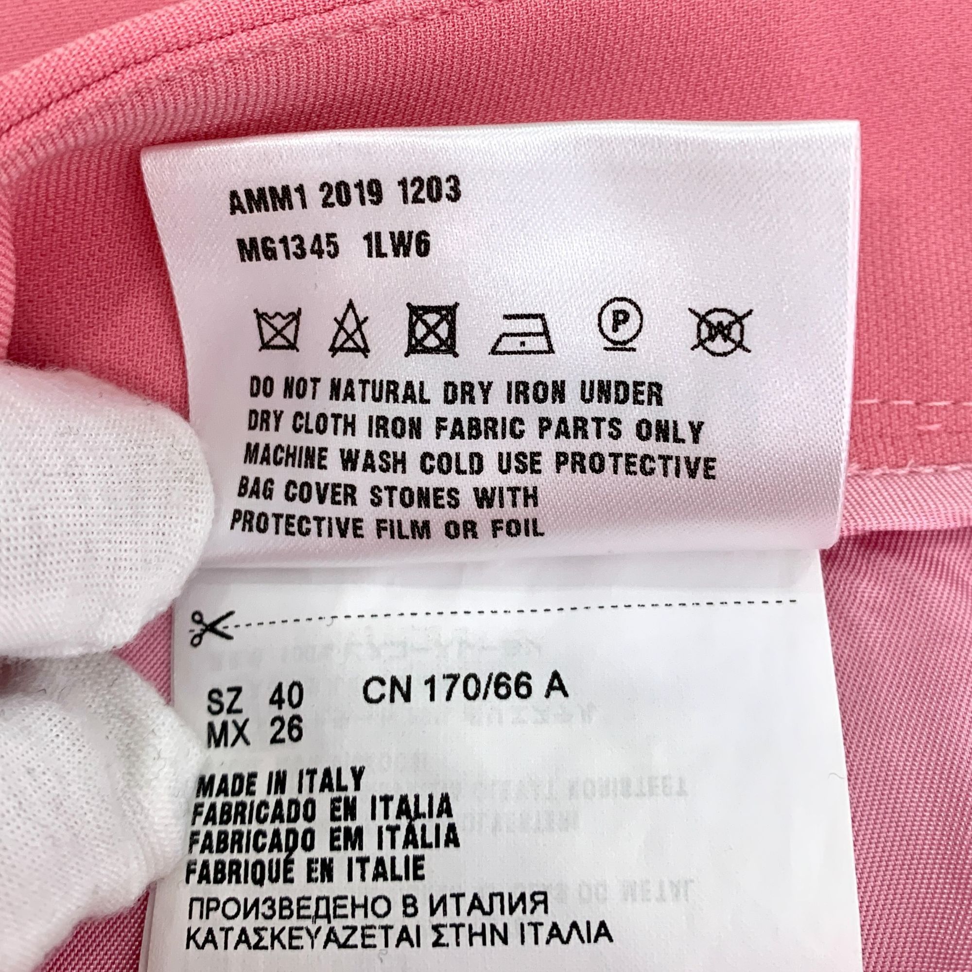 Miu Miu Miu Miu Pink Rhinestone-Trimmed Casual Skirt (Size M) Size 40" / US 18 - 4 Thumbnail