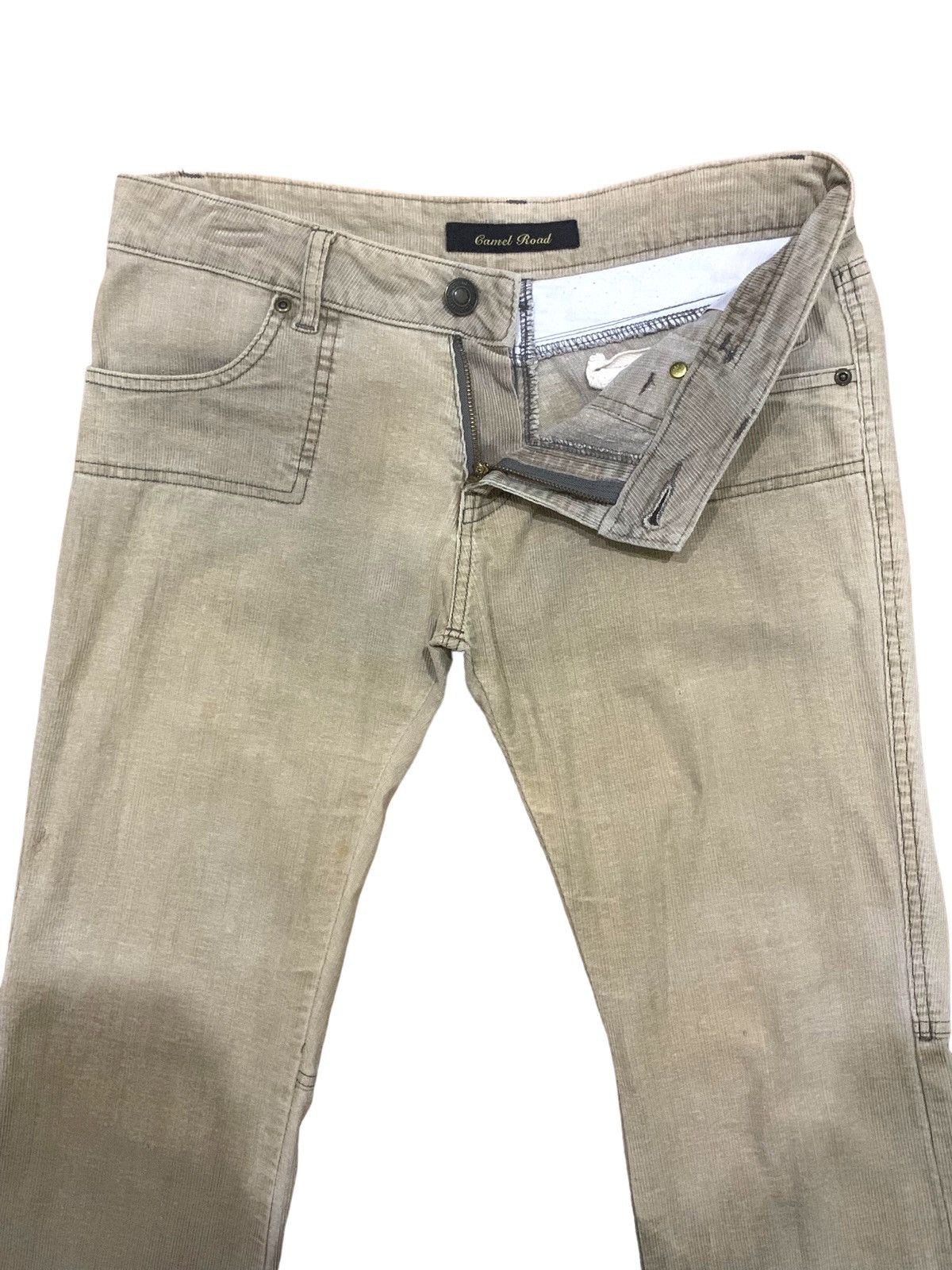 If Six Was Nine × Japanese Brand × Le Grande Bleu (L.G.B.) 🔥Flare🔥 Camel Road Corduroy Rare Pocket Bootcut Jeans Size US 32 / EU 48 - 3 Thumbnail