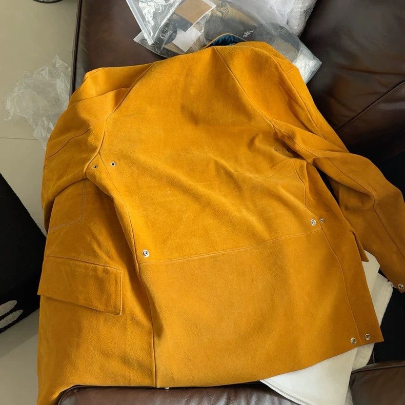 Acne Studios Acne Studios Tobacco-colored men's suede leather jacket Size US L / EU 52-54 / 3 - 7 Thumbnail