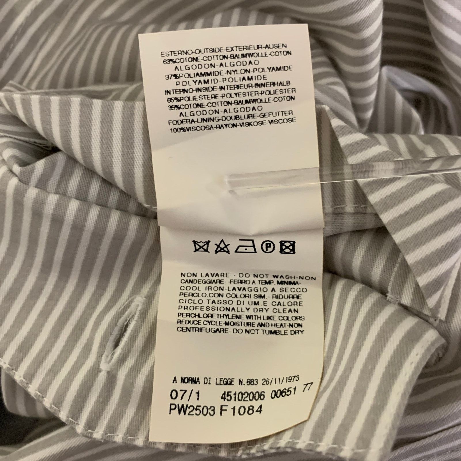 Gianfranco Ferre Gianfranco Ferre 50 Cream Ivory Cotton Blend Sport Coat Size 50R - 7 Thumbnail