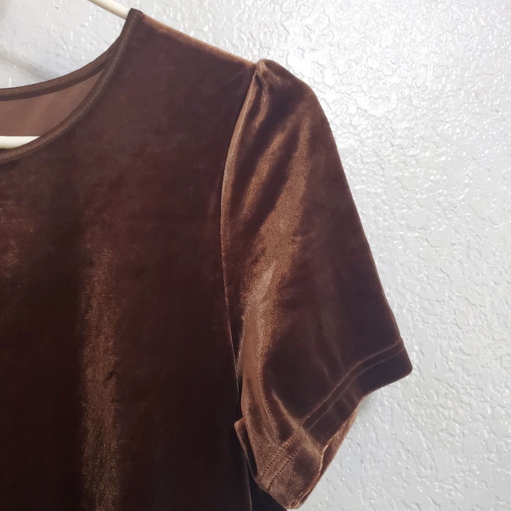 Laura Ashley VINTAGE Laura Ashley Velvet Maxi Dress Women M Brown VTG Empire Waist Short Sleeve 90s Size 32" / US 10 / IT 46 - 7 Thumbnail