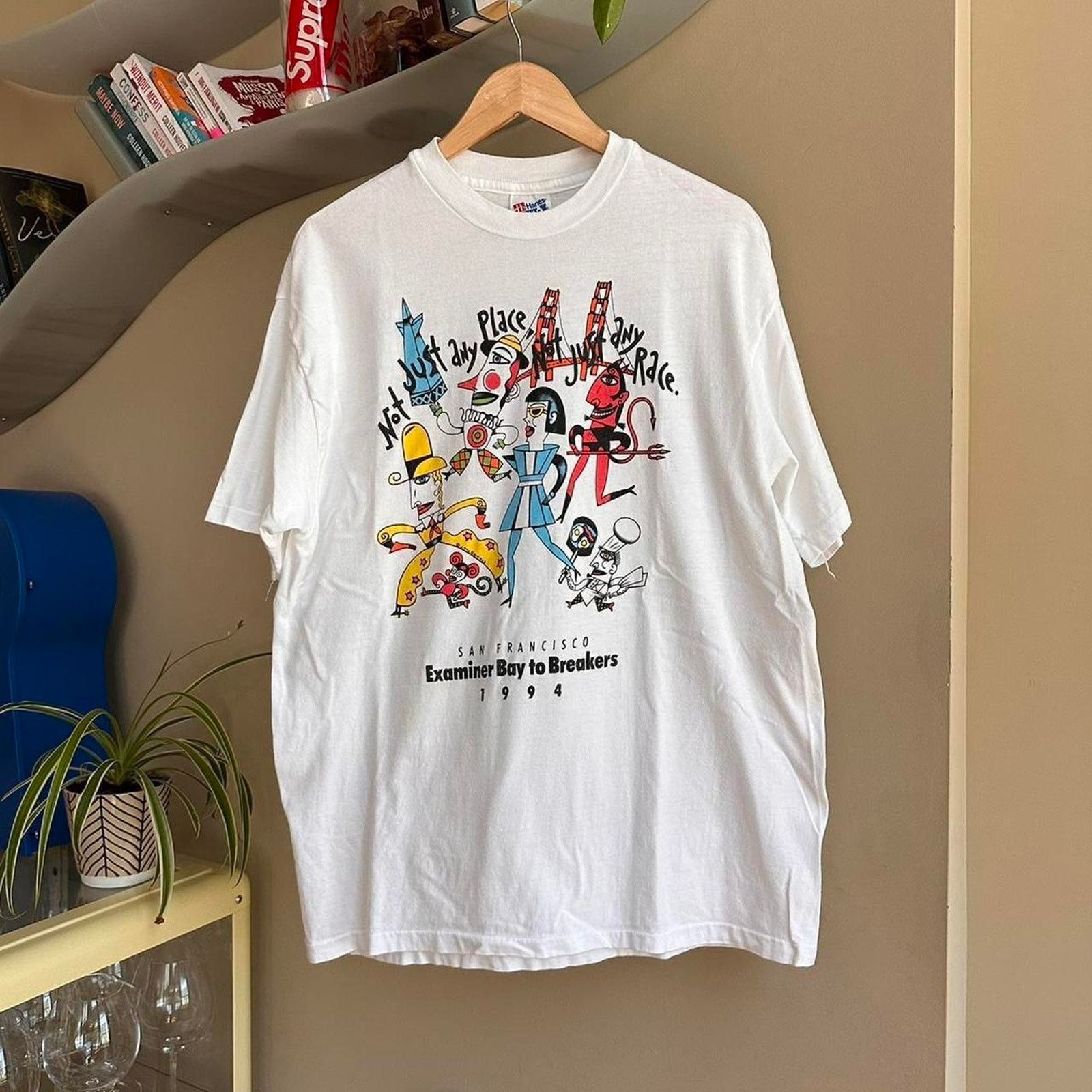 Hanes × Vintage Vintage 1994 San Francisco Art T-Shirt Size US L / EU 52-54 / 3 - 1 Thumbnail
